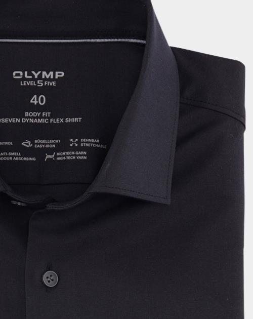 Olymp Business hemd lange mouw Zwart Level Five 24/Seven 073464/68