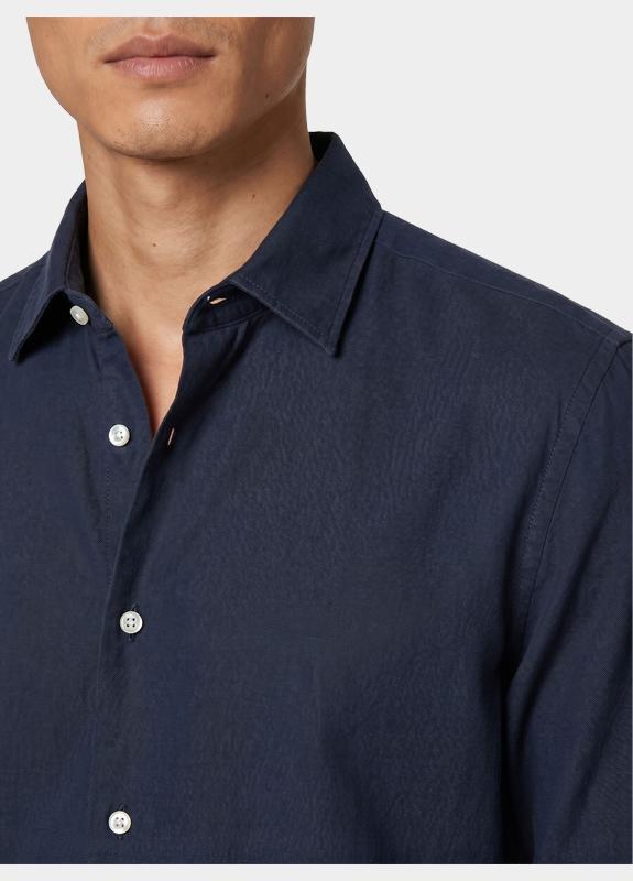 BOSS Orange Casual hemd korte mouw Blauw Rash_2_M 10267858 01 50537382/404