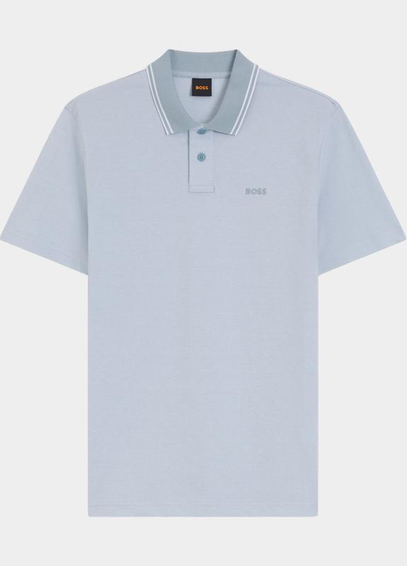 BOSS Orange Polo korte mouw Blauw PeoxfordNew 10256894 01 50507814/458