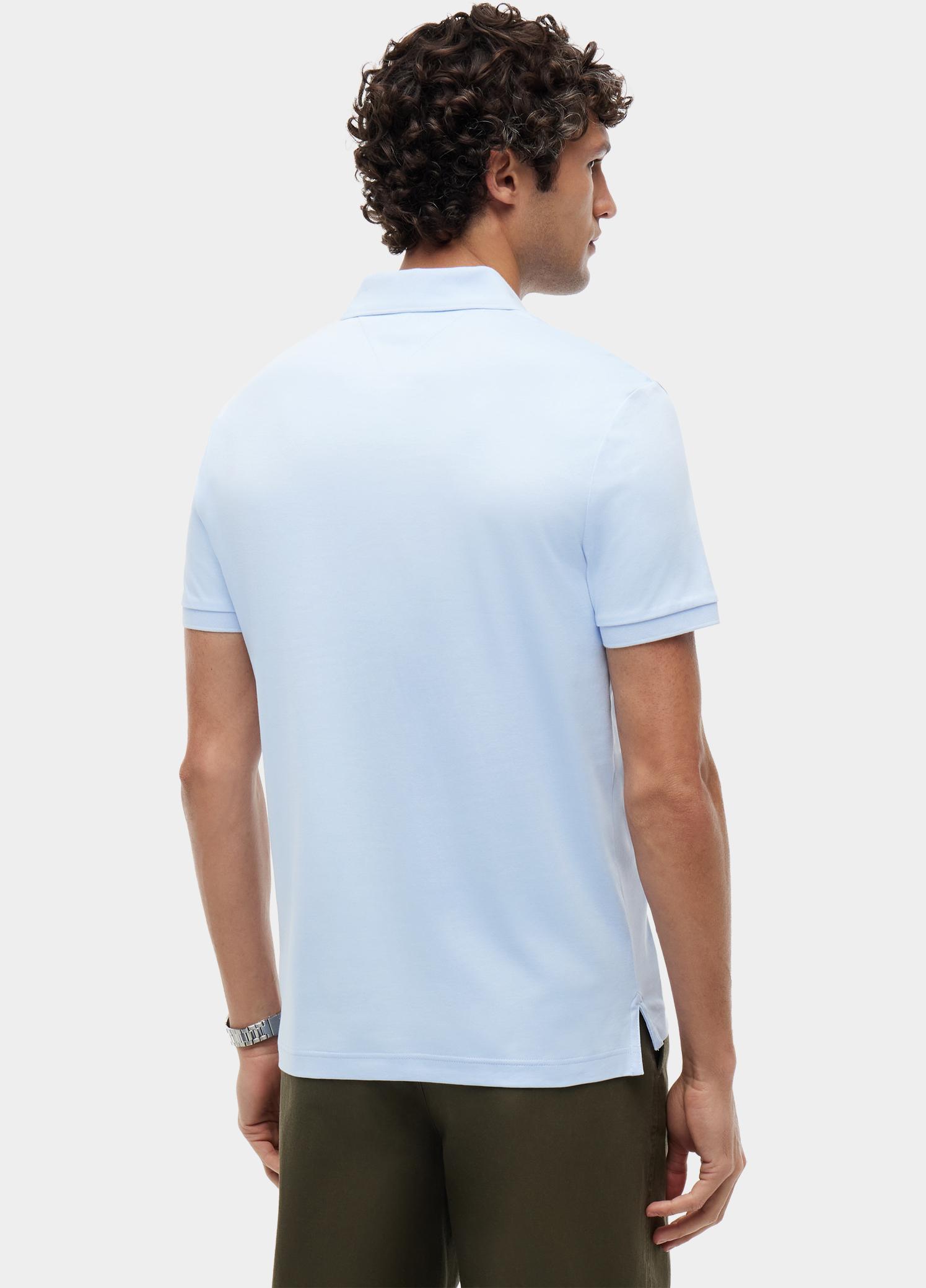 Tommy Hilfiger Polo heren Blauw LIQUID COTTON REG SEASONAL PO MW0MW39994/C3Q