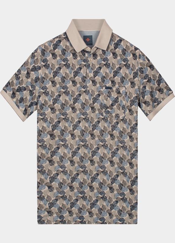 Baileys Polo heren Blauw Poloshirt 2-tone Pique, all o 615229/650