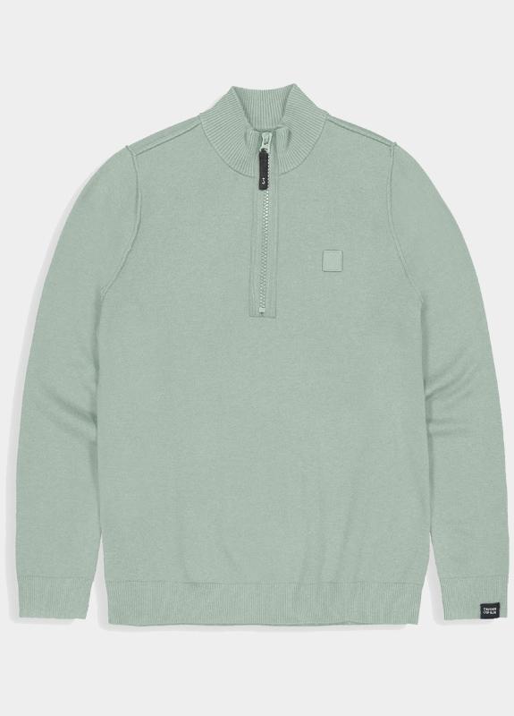 Butcher of Blue Half Zip Groen Clifden Halfzip 1926002/722