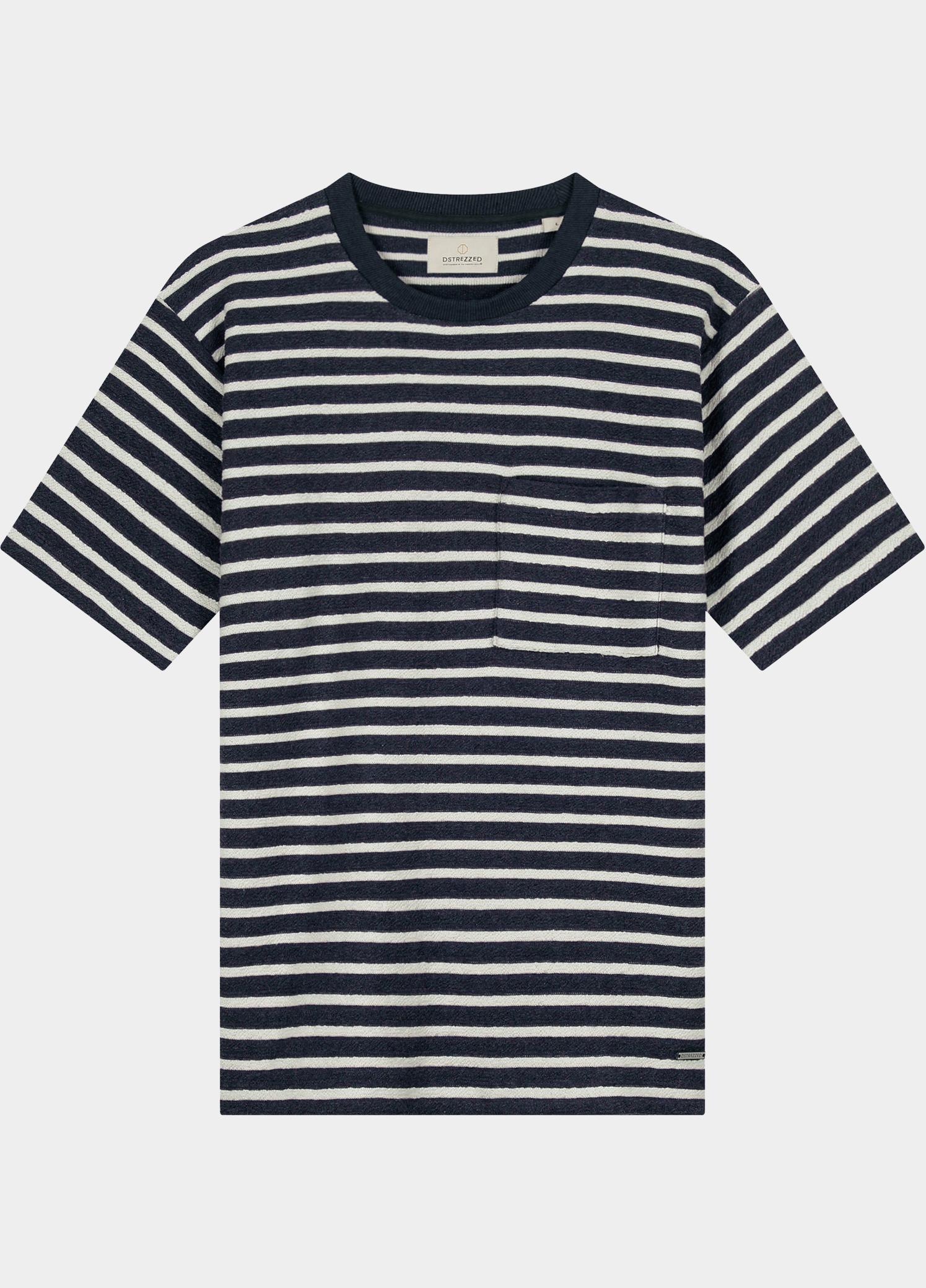 Dstrezzed T-shirt heren Blauw Louie Stripe 203552/649