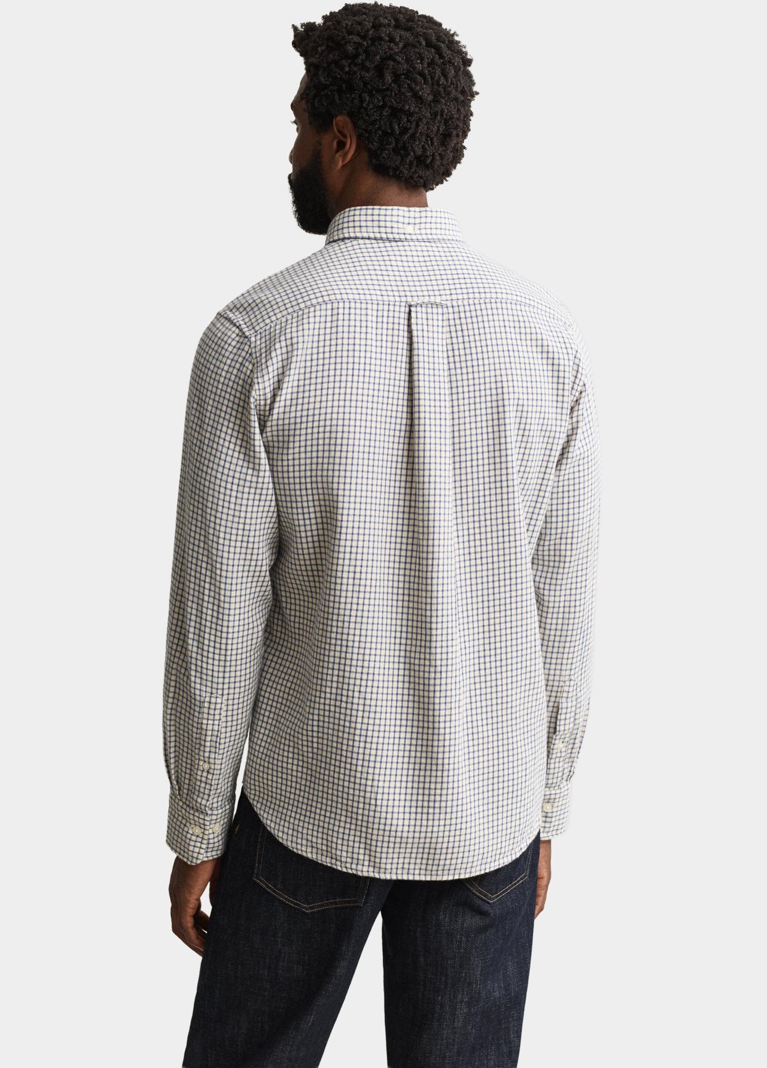 Gant Overhemd heren Blauw Geruit overhemd van Windblown 3263034/476