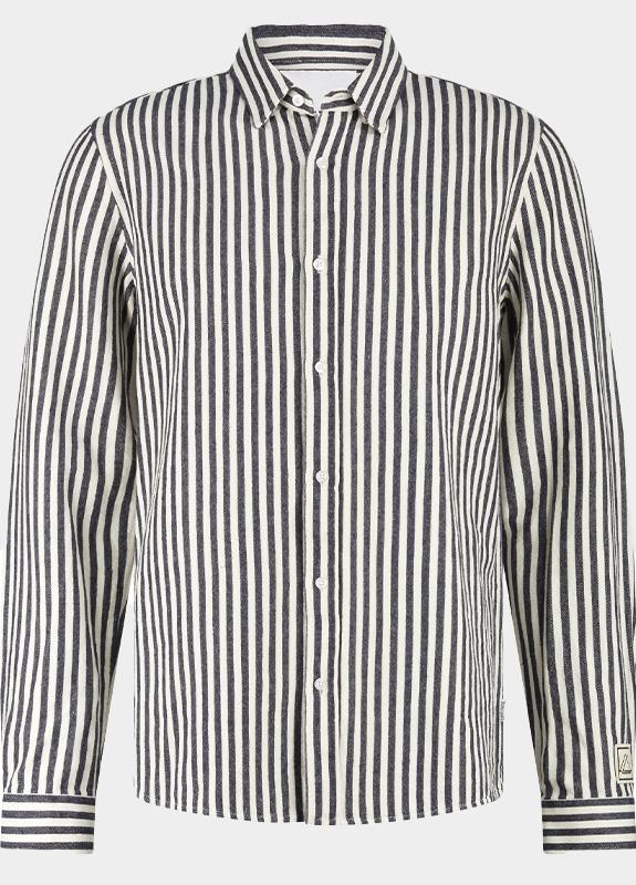 Supply & Co. Casual hemd lange mouw Blauw Miller Shirt 25307MI29/290 navy