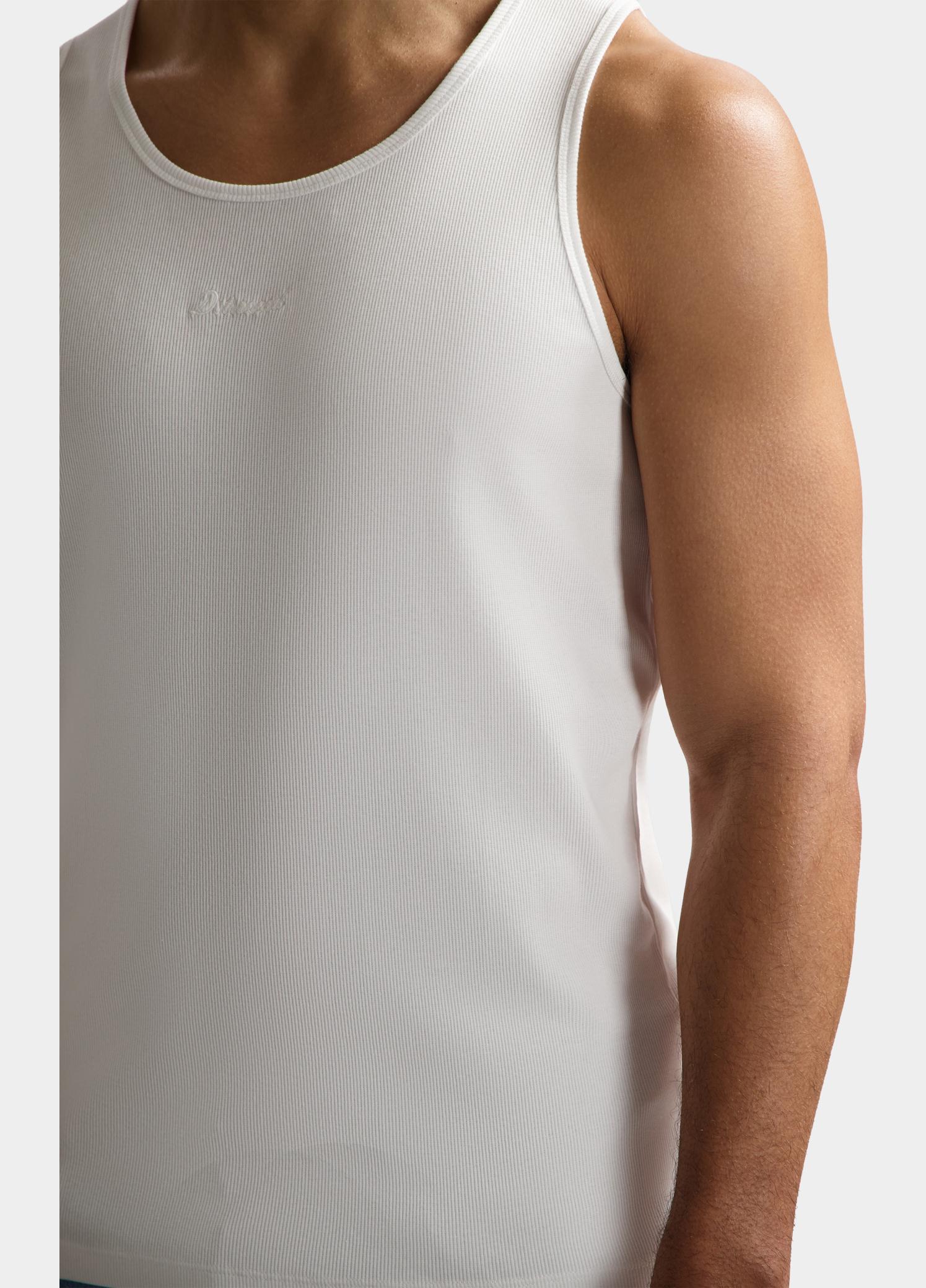 Dstrezzed T-shirt korte mouw Wit DS_Kev Singlet 203074/100