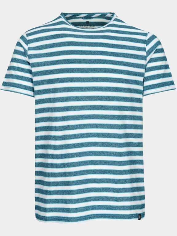 Basefield T-shirt korte mouw Blauw Rundhals T-Shirt 1/2 Arm 219017101/510