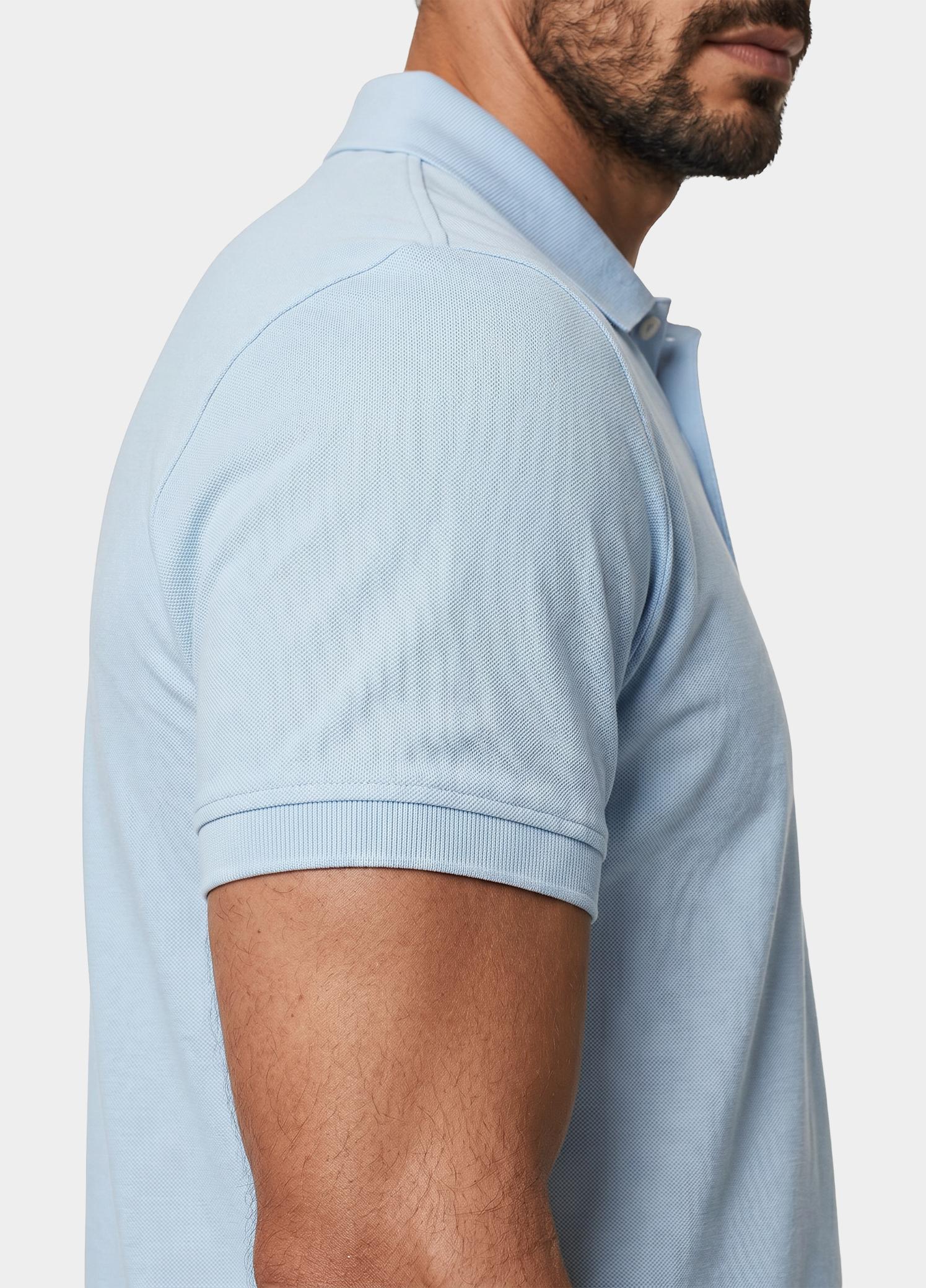 Born With Appetite Polo heren Blauw Arto Polo BWA25108AR22/210 light blue