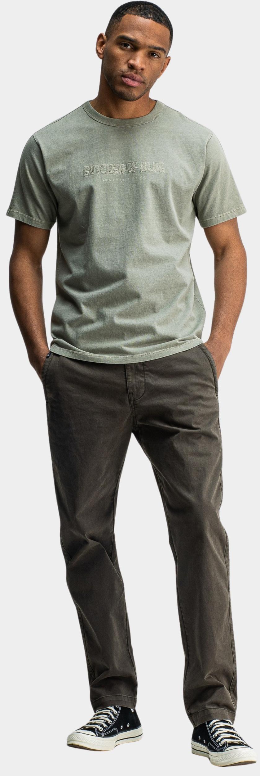 Butcher of Blue T-shirt korte mouw Groen Army Corp Lock Tee M2522008/756