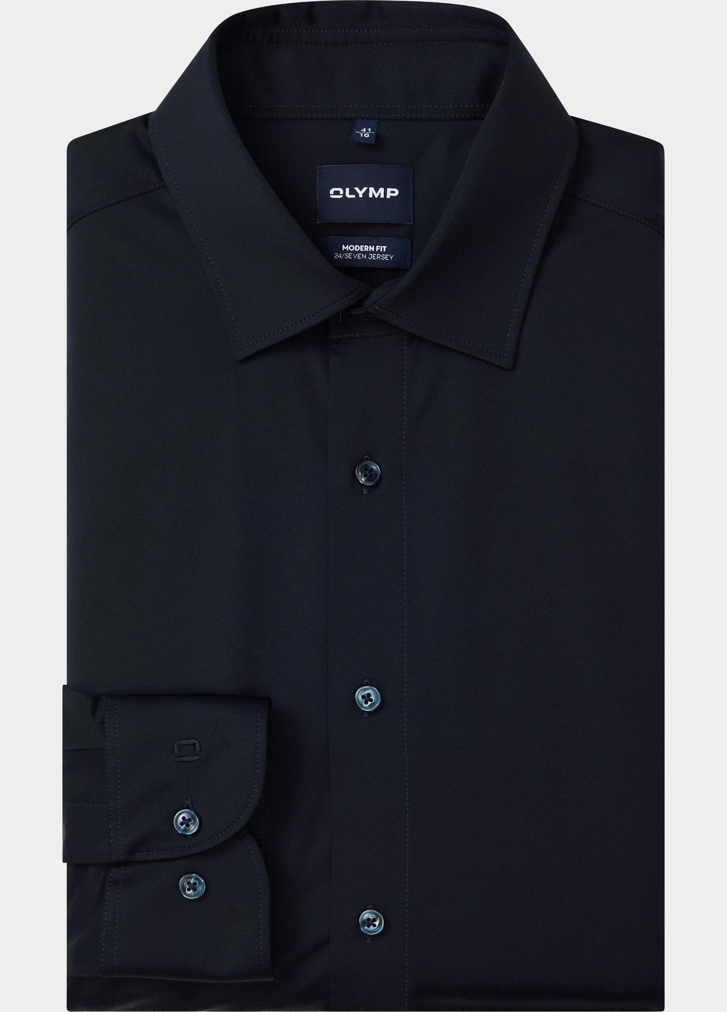 Olymp Zakelijk overhemd heren Blauw 24/7 Luxor mf D.6460 o.T. 124524/18