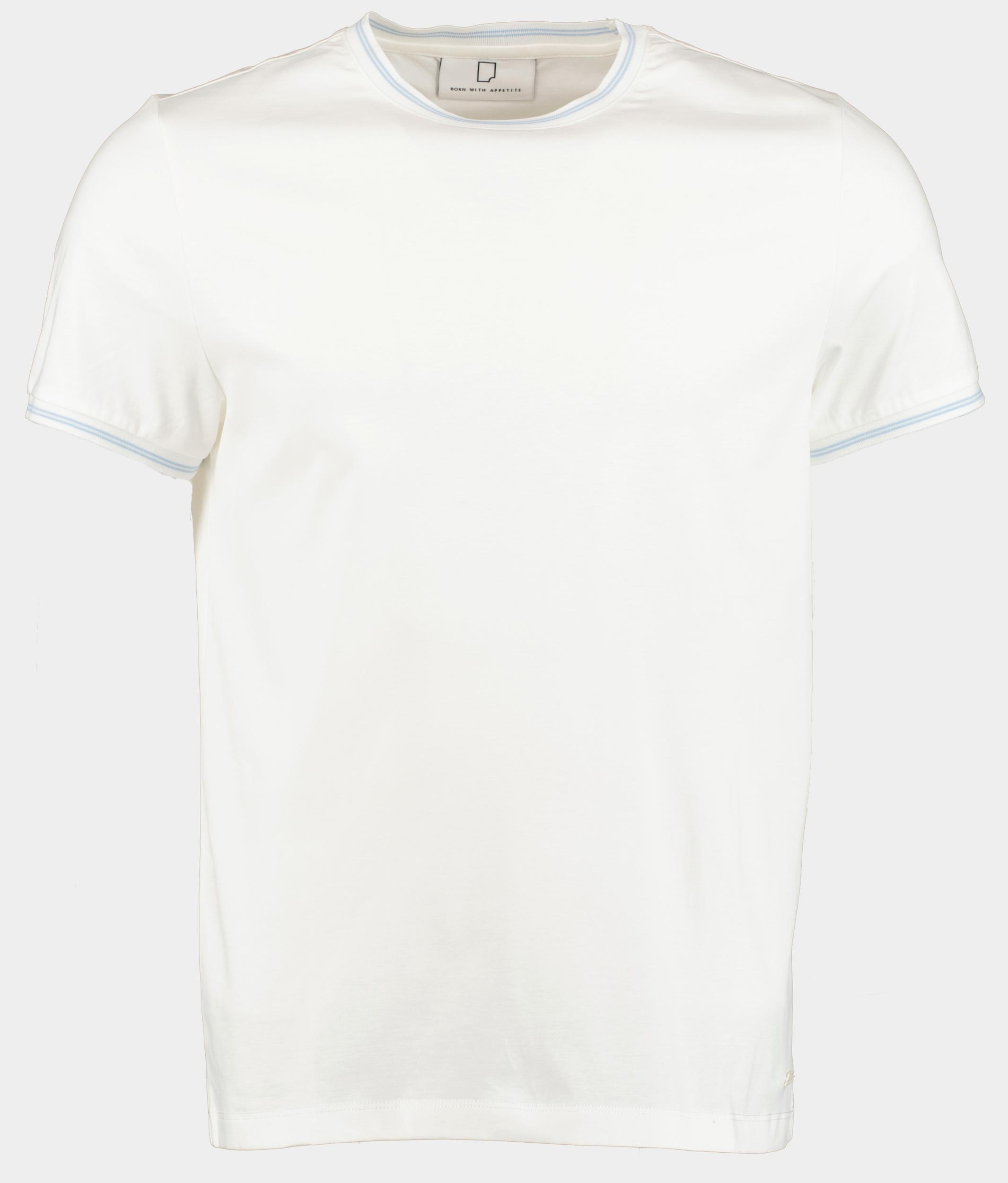 Born With Appetite T-shirt korte mouw Wit RESERVE t-shirt double merceri 24108RE31/150 off white
