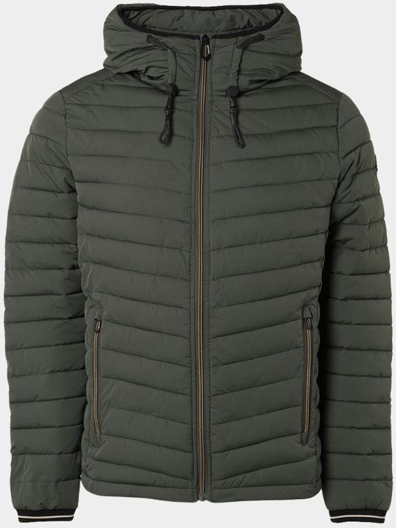 No Excess Winterjack Blauw Jacket Short Fit Hooded Padde 17630805SN/124