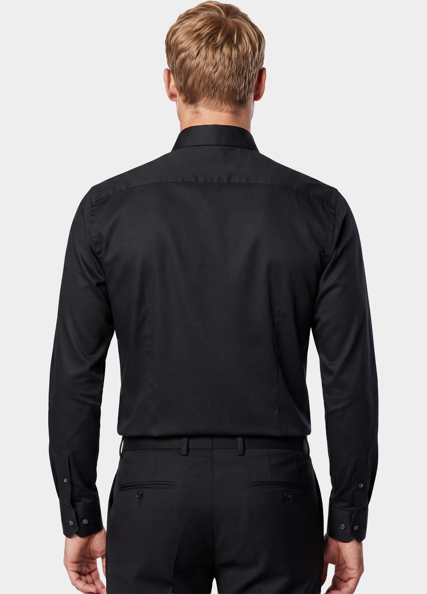 Profuomo Business hemd lange mouw Zwart  PP2H00010/D