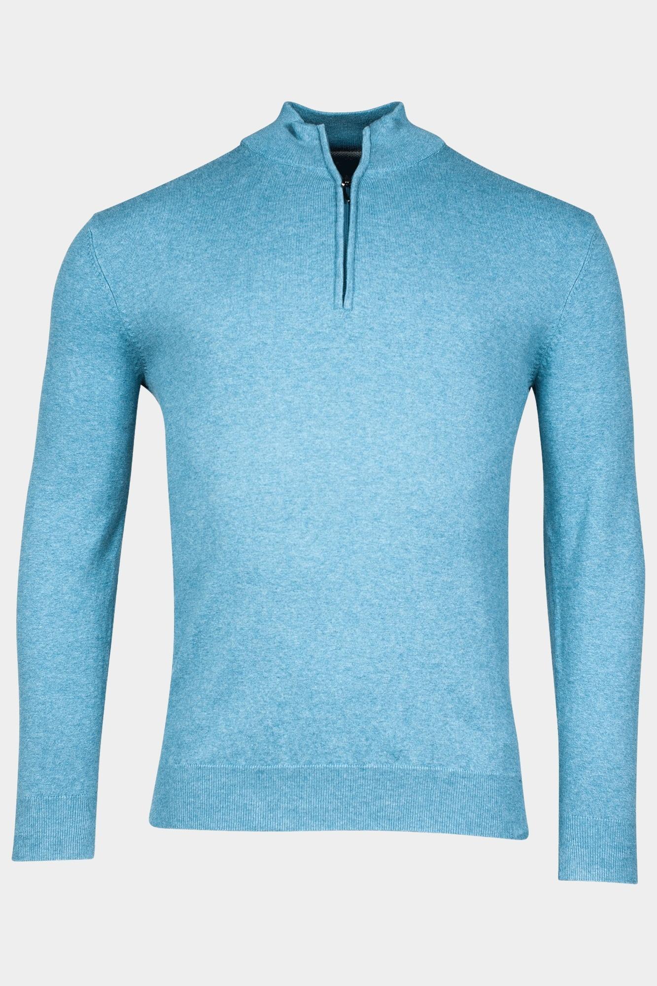 Baileys Half Zip Blauw Pullover 1/2 zip  12gg single 328400/625