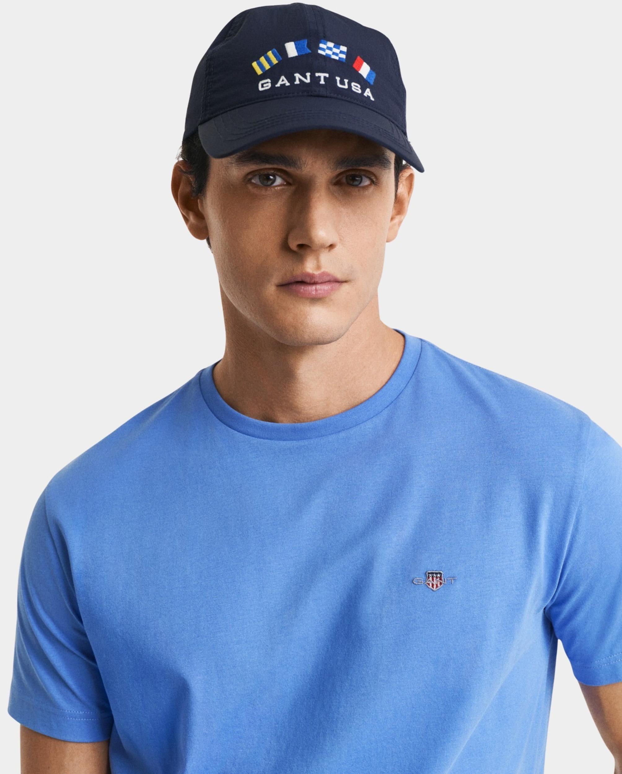Gant T-shirt korte mouw Blauw Shield SS T-shirt 2003184/419
