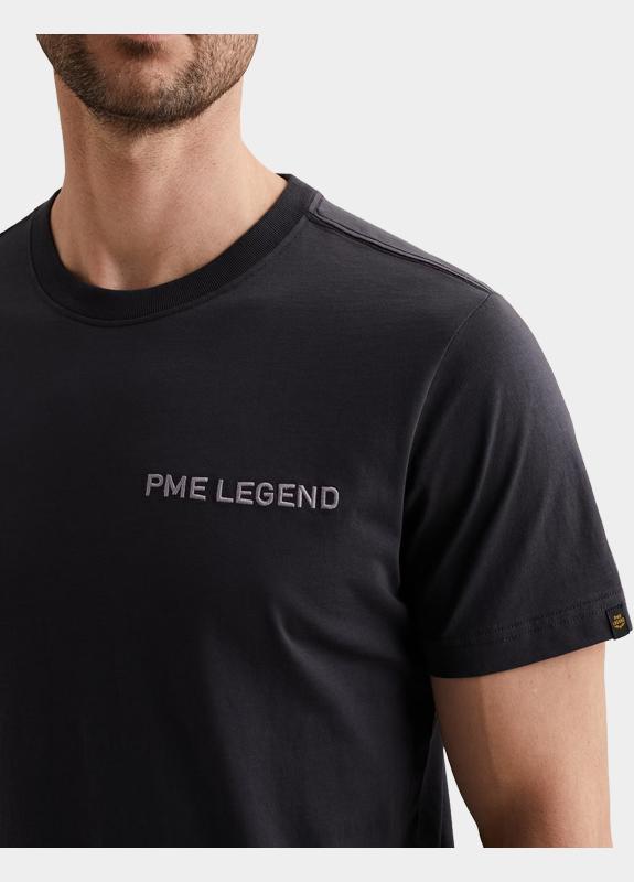 PME Legend T-shirt heren Blauw Short sleeve r-neck single je PTSS2603571/5278