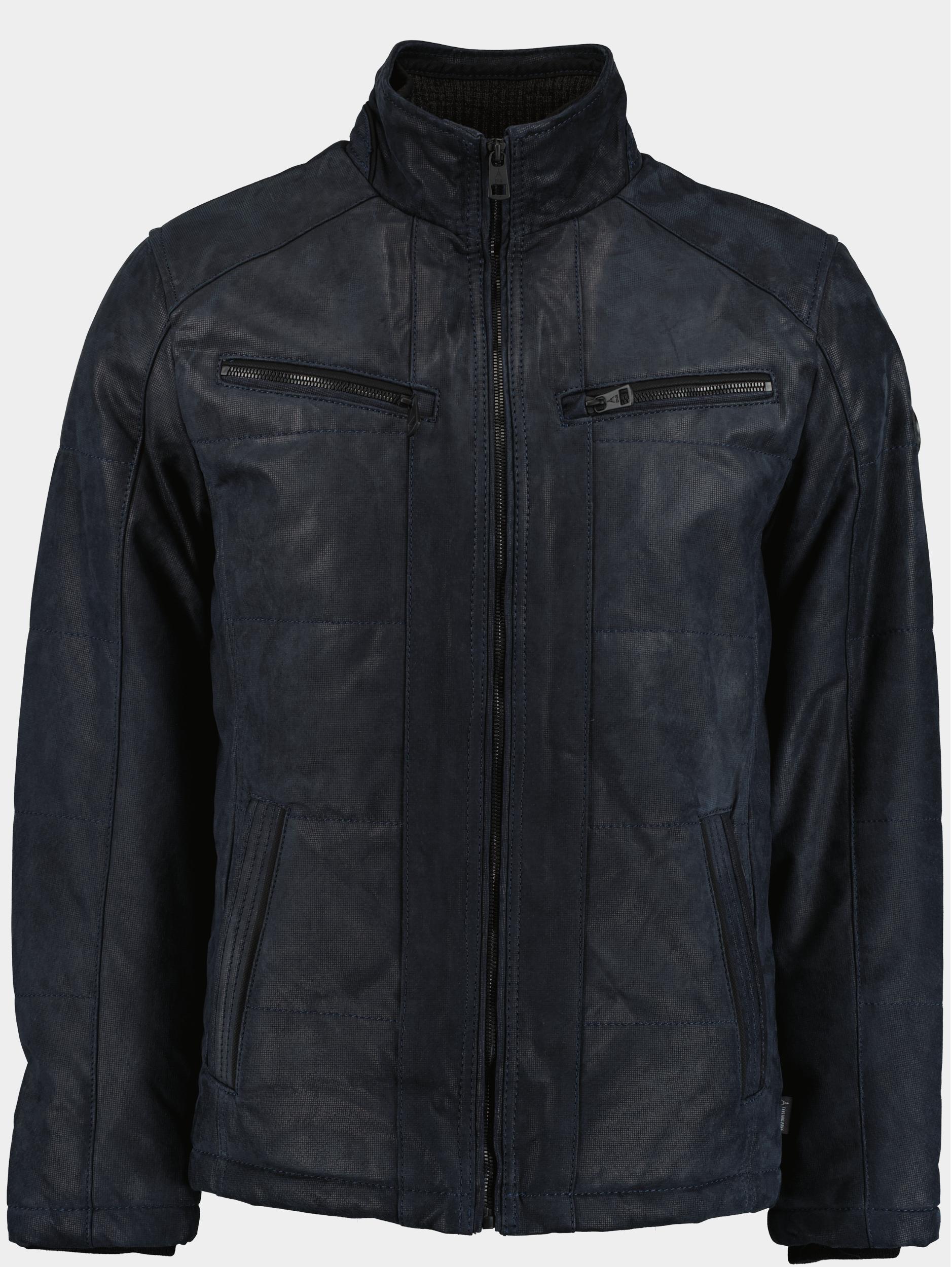 Donders 1860 Lederen Jack Blauw Leather Jacket 42770/880