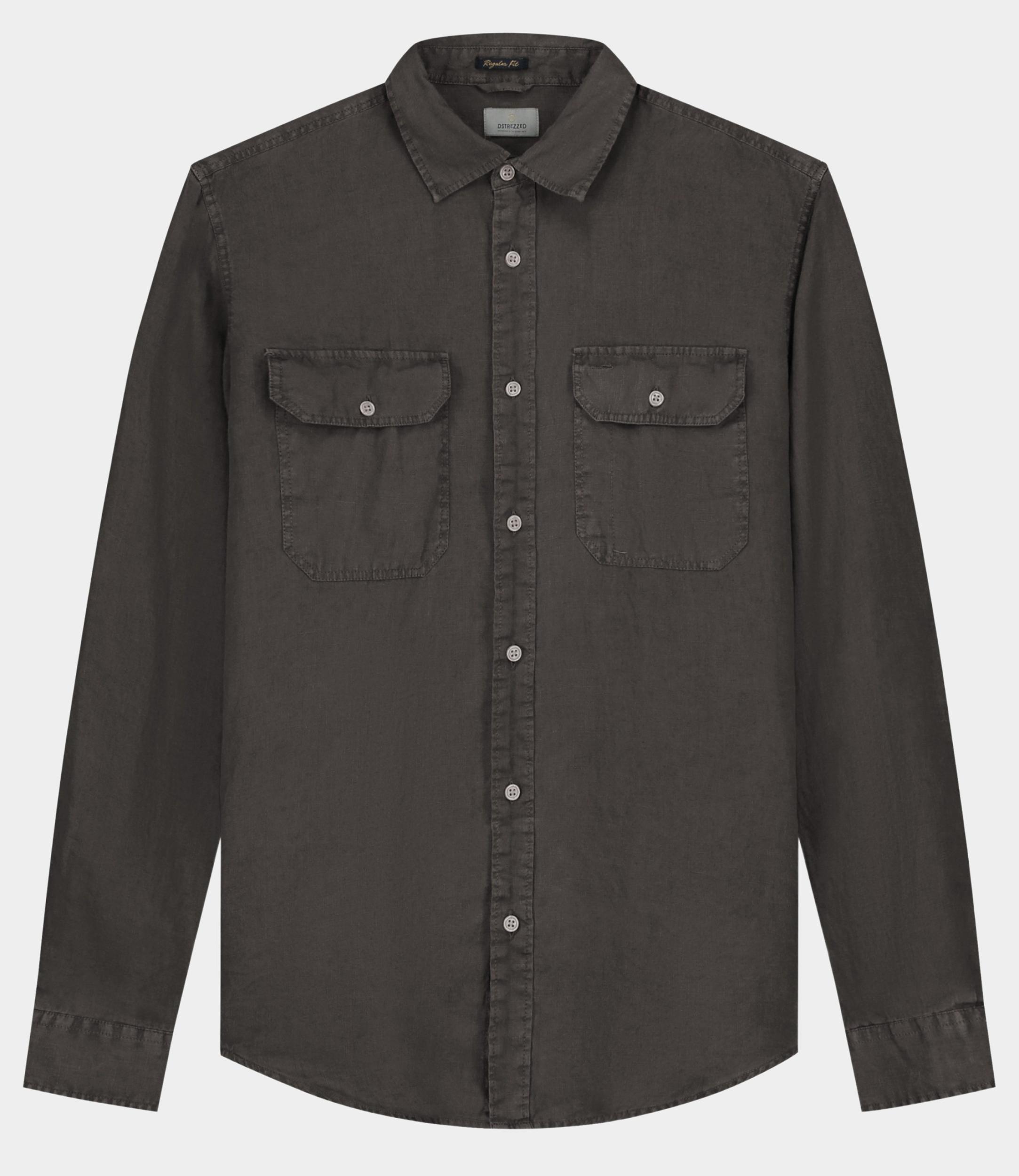 Dstrezzed Casual hemd lange mouw Groen DS_Samson Casual Shirt 303804/974