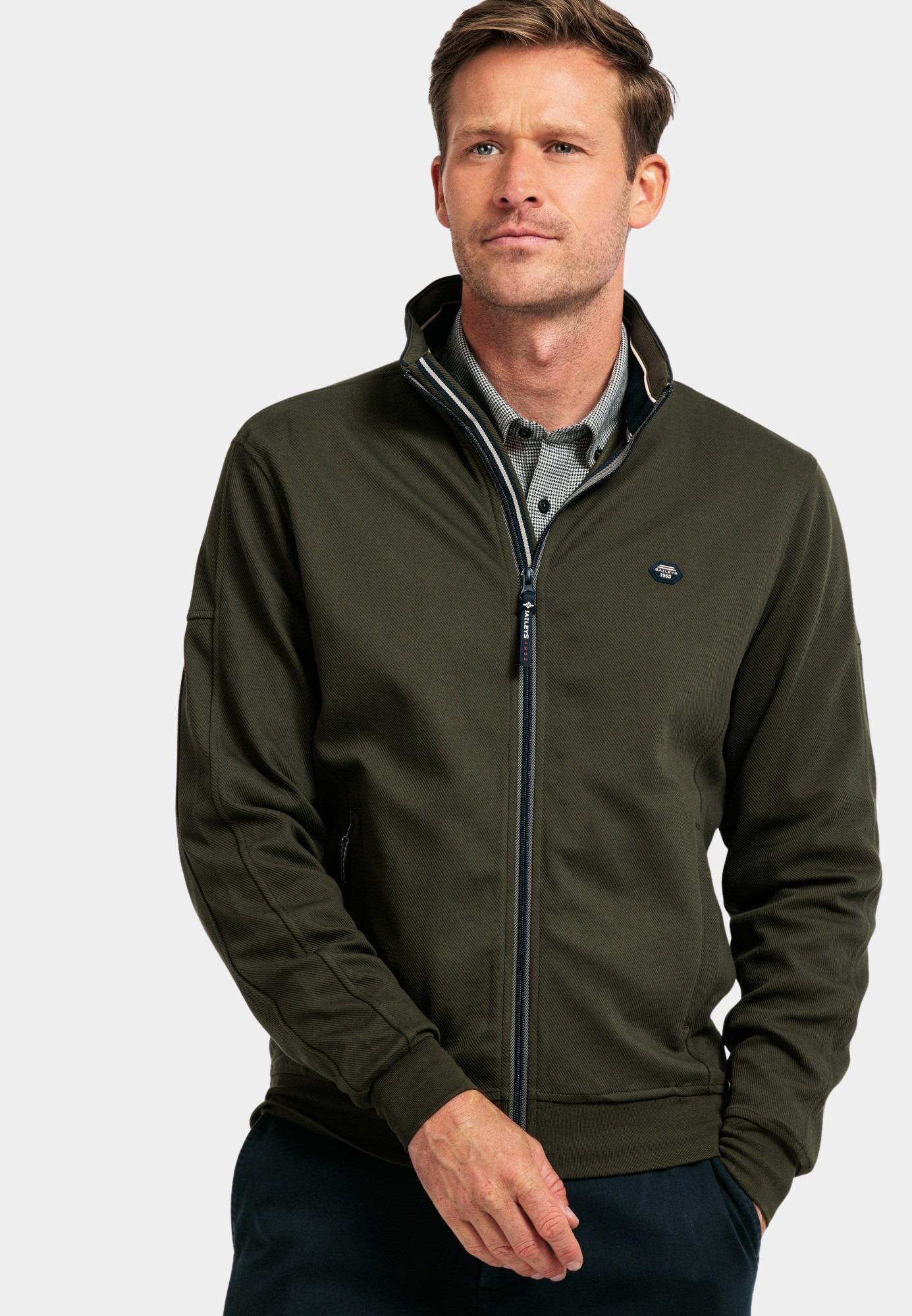 Baileys Vest Groen Sweat Cardigan Zip 422260/75