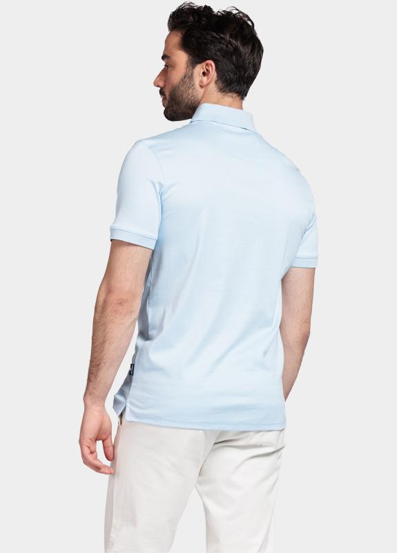 Giordano Polo heren Blauw Lino Short Sleeve Polo Liquid 616578/61