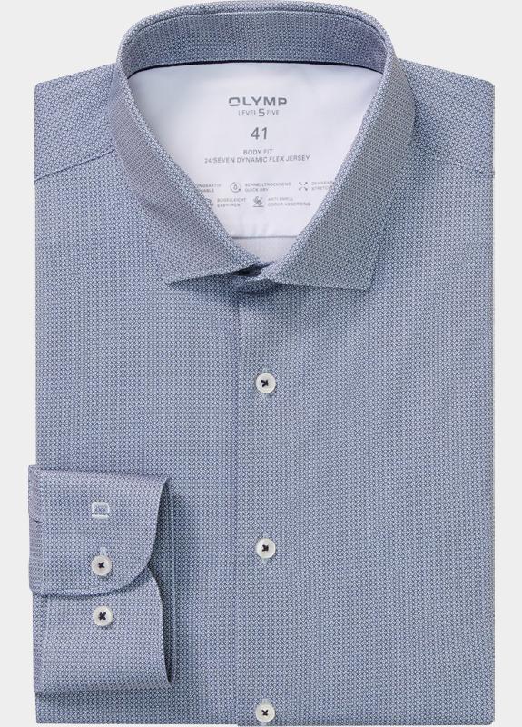 Olymp Zakelijk overhemd heren Blauw Level Five 24/Seven 204984/18