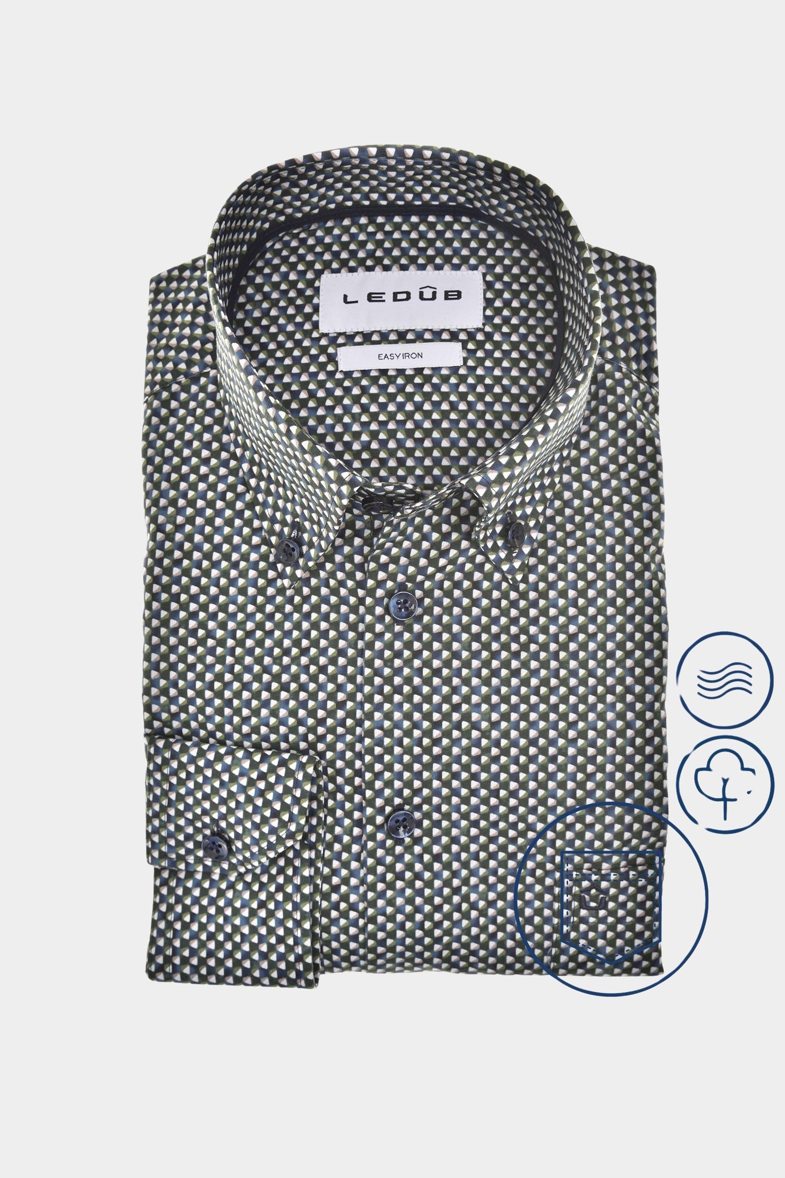 Ledub Business hemd lange mouw Blauw MFN5 0143108/195-190-000