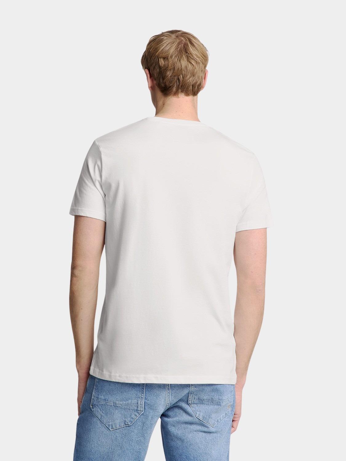 No Excess T-shirt korte mouw Wit T-Shirt Crewneck Solid Basic N3401D/010