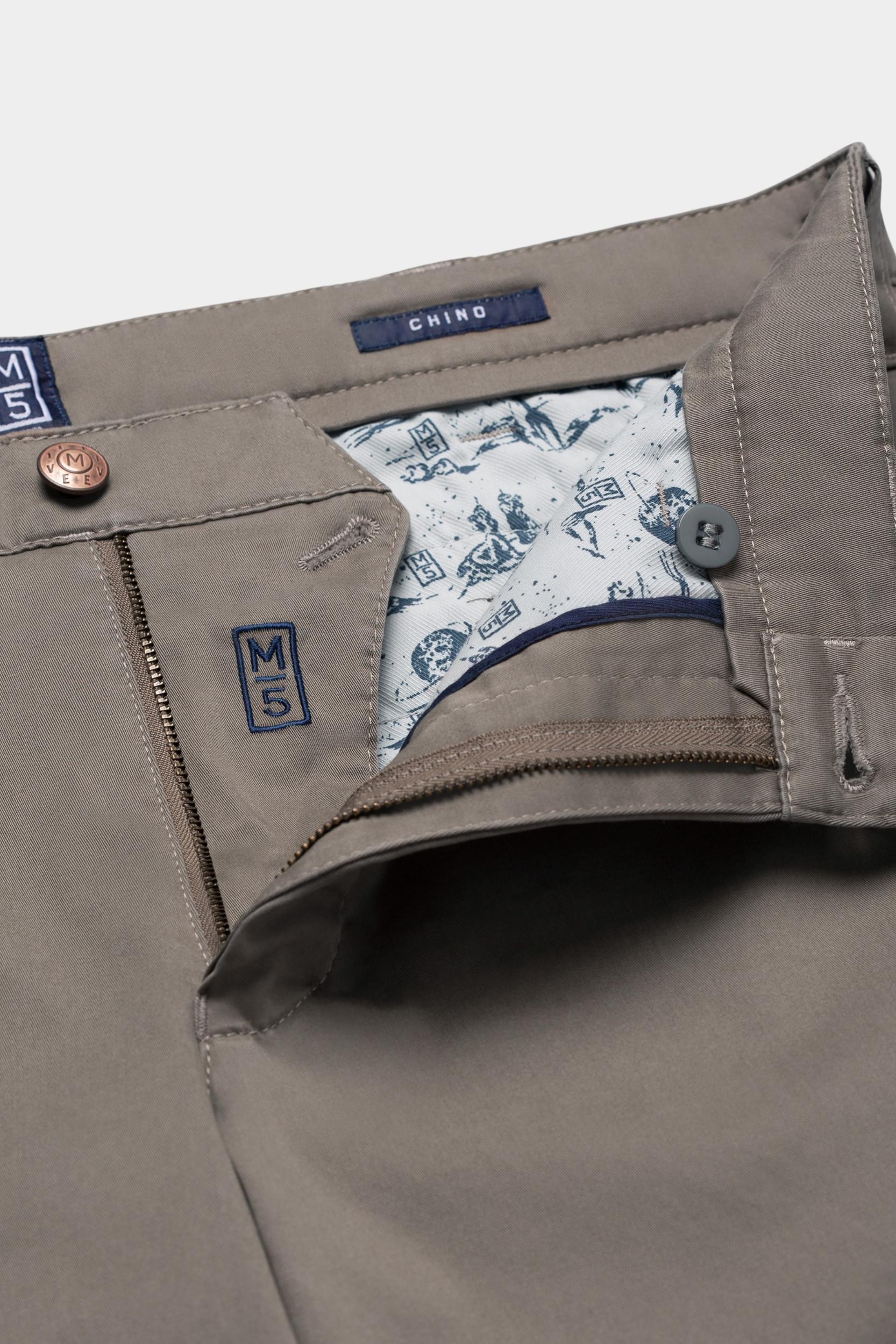 Meyer Katoenen Broek Bruin CHINO Art.1-6181 3641618100/35