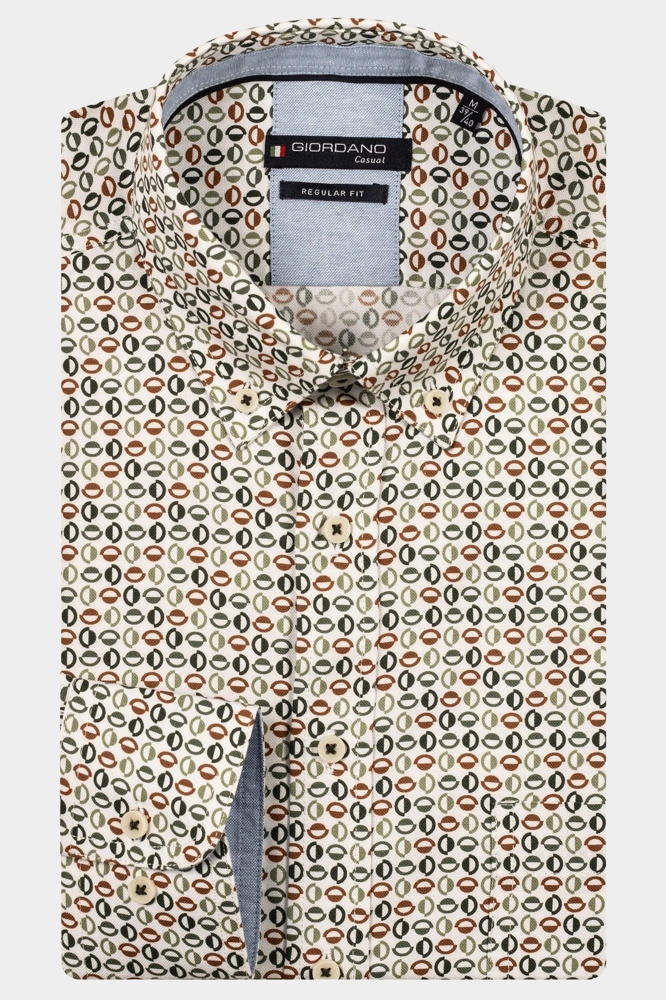 Giordano Casual hemd lange mouw Groen Ivy long sleeve button down S 527025/70