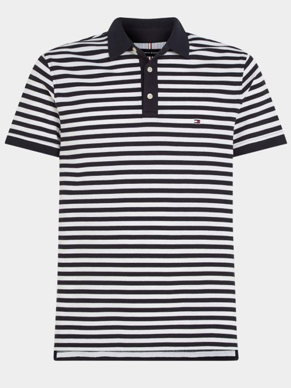 Tommy Hilfiger Polo korte mouw Blauw 1985 Slim Polo MW0MW17771/0A4