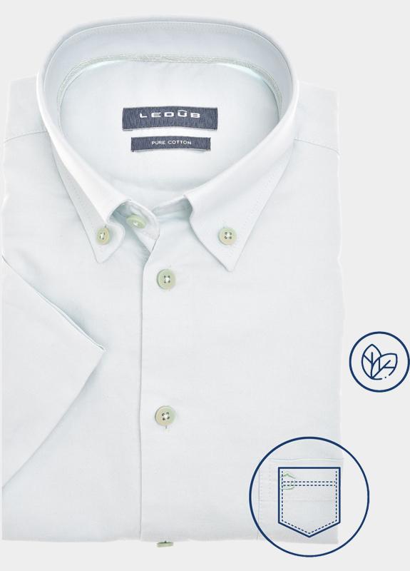 Ledub Business hemd korte mouw Groen  0142457/520-520-000