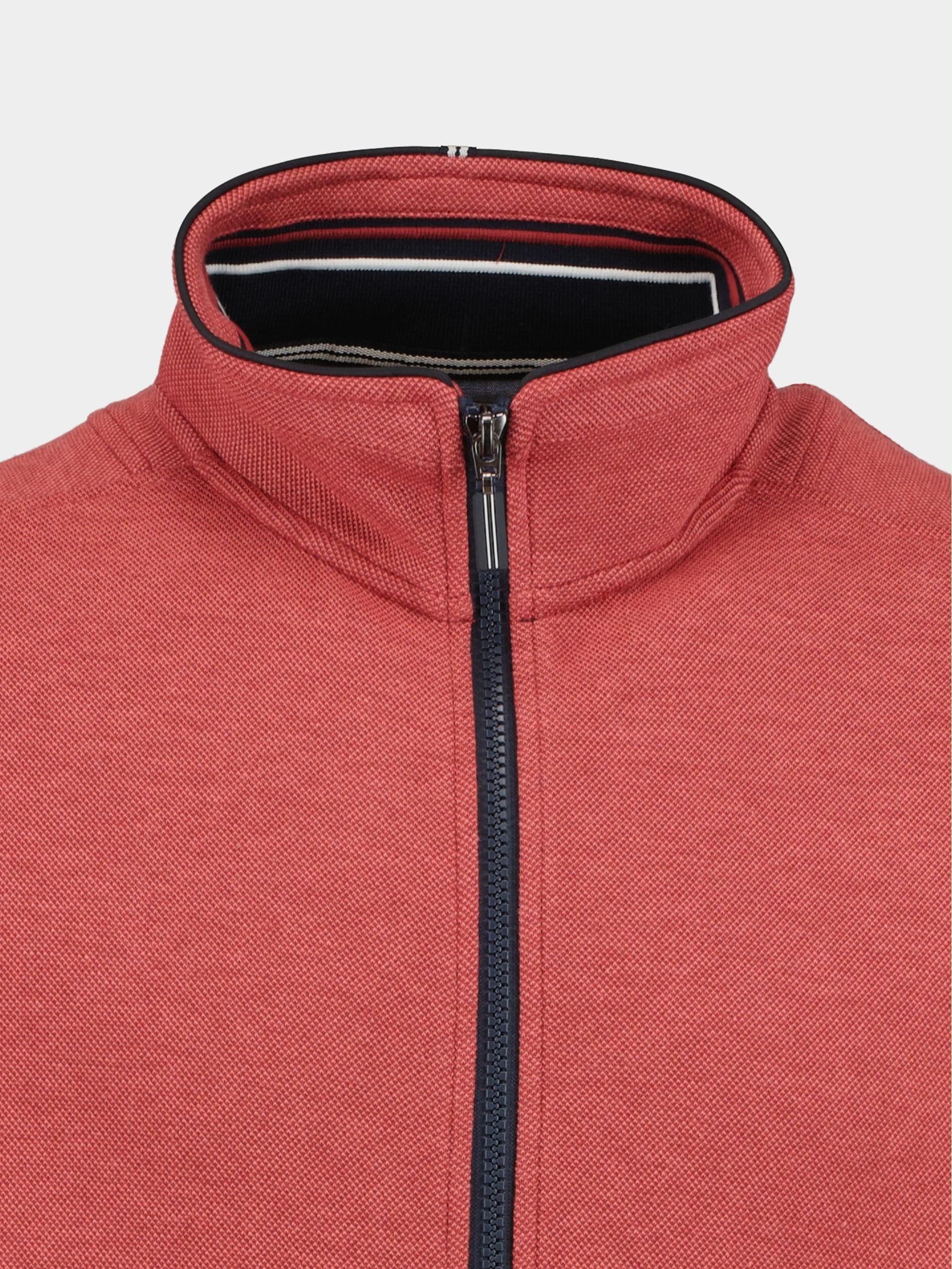 Baileys Vest Rood Sweat cardigan zip 312209/38