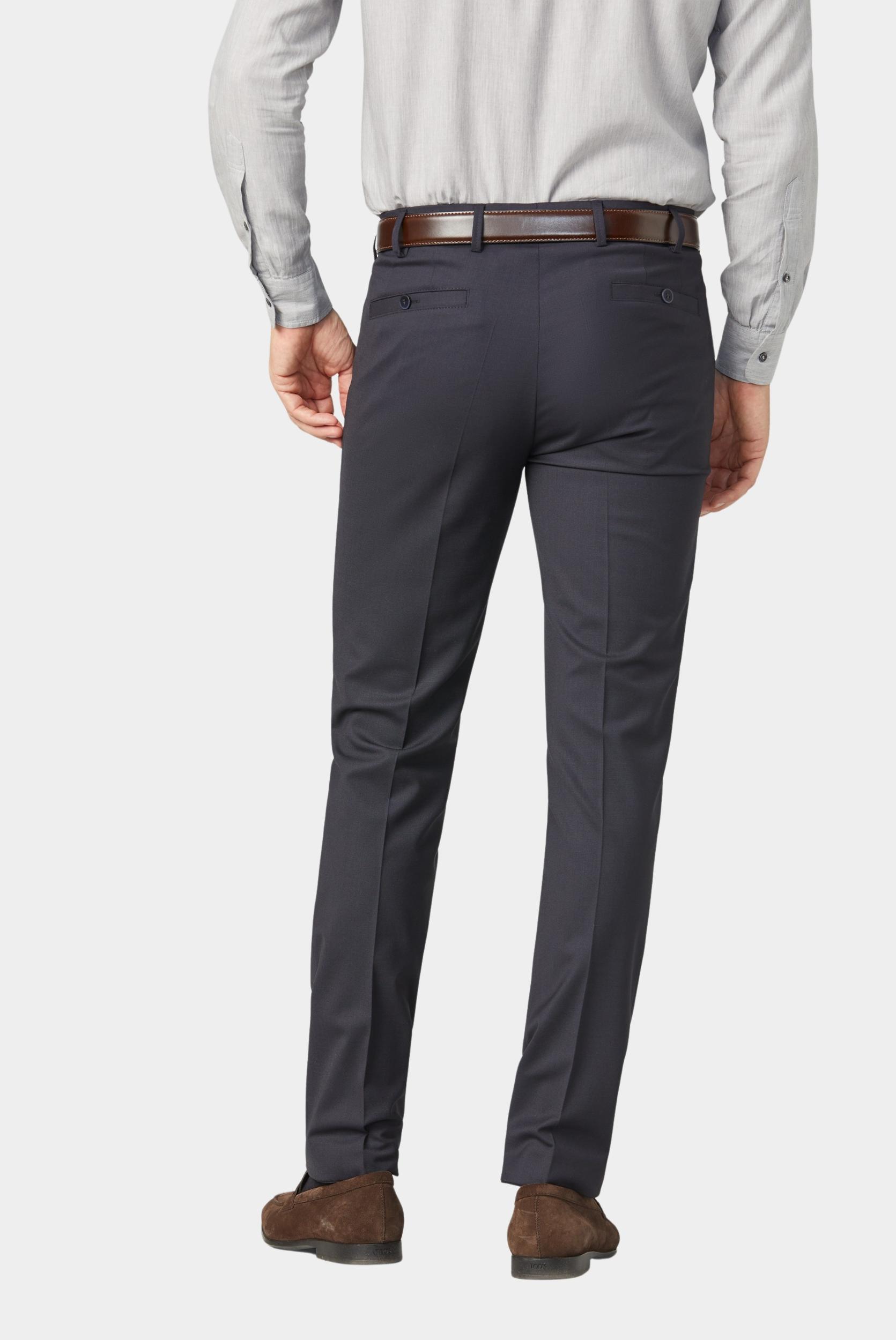 Meyer Wollen Pantalon Blauw ROMA Art.9-344 1150934400/17