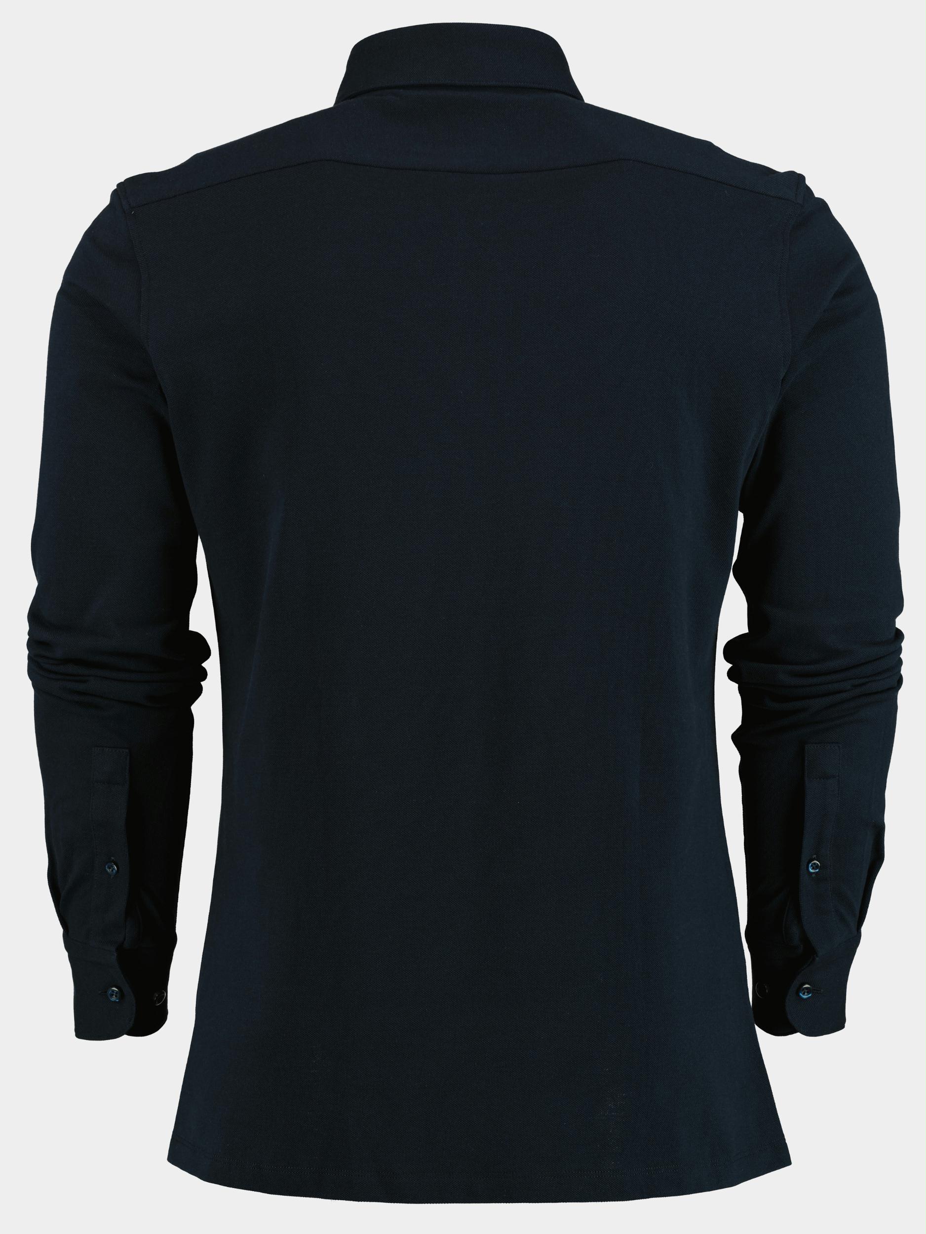 BOSS Black Polo lange mouw Blauw C-HAL-HBD-C1-223 10244890 01 50478843/404