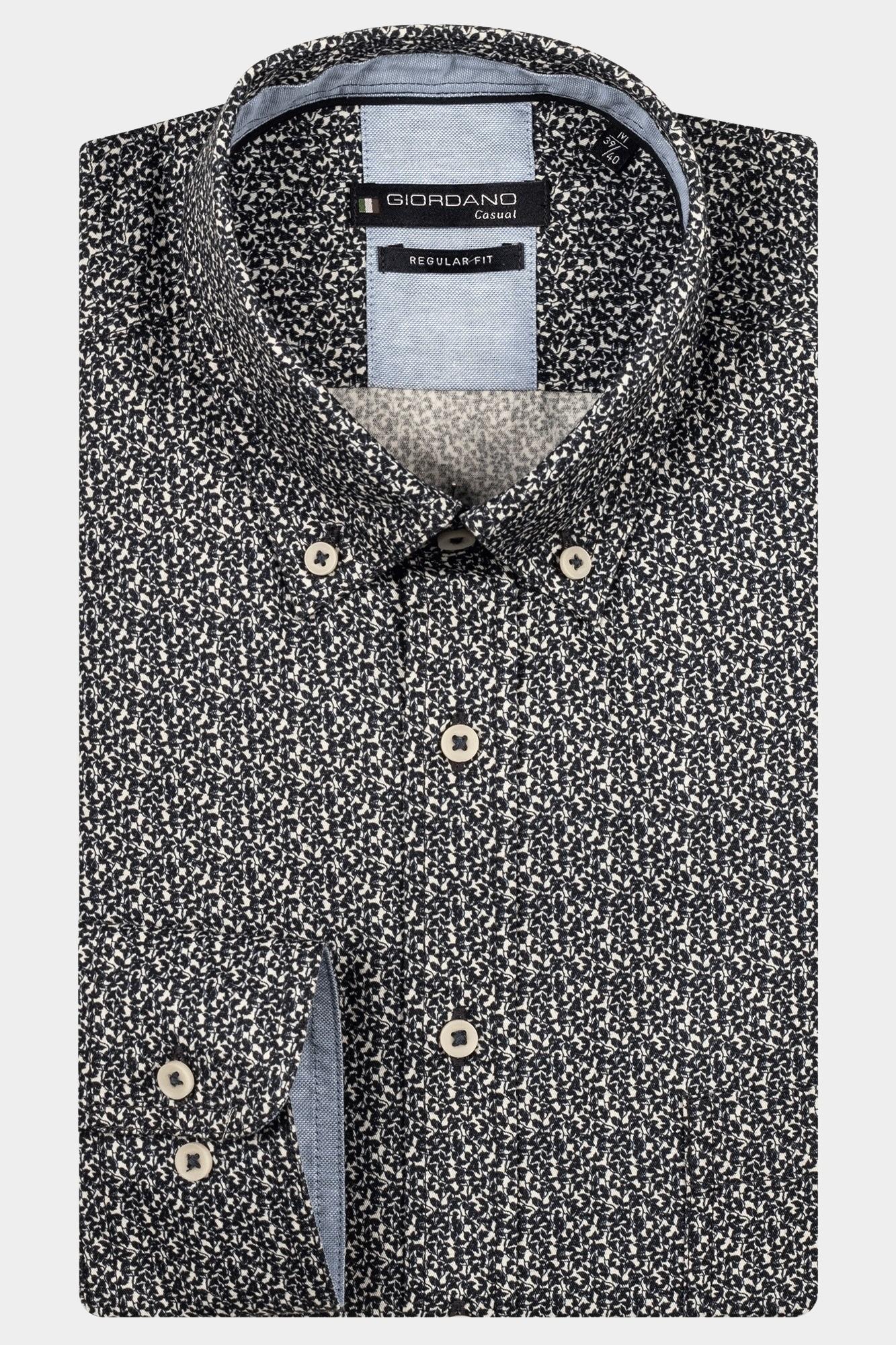 Giordano Casual hemd lange mouw Blauw Ivy long sleeve button down S 527056/60