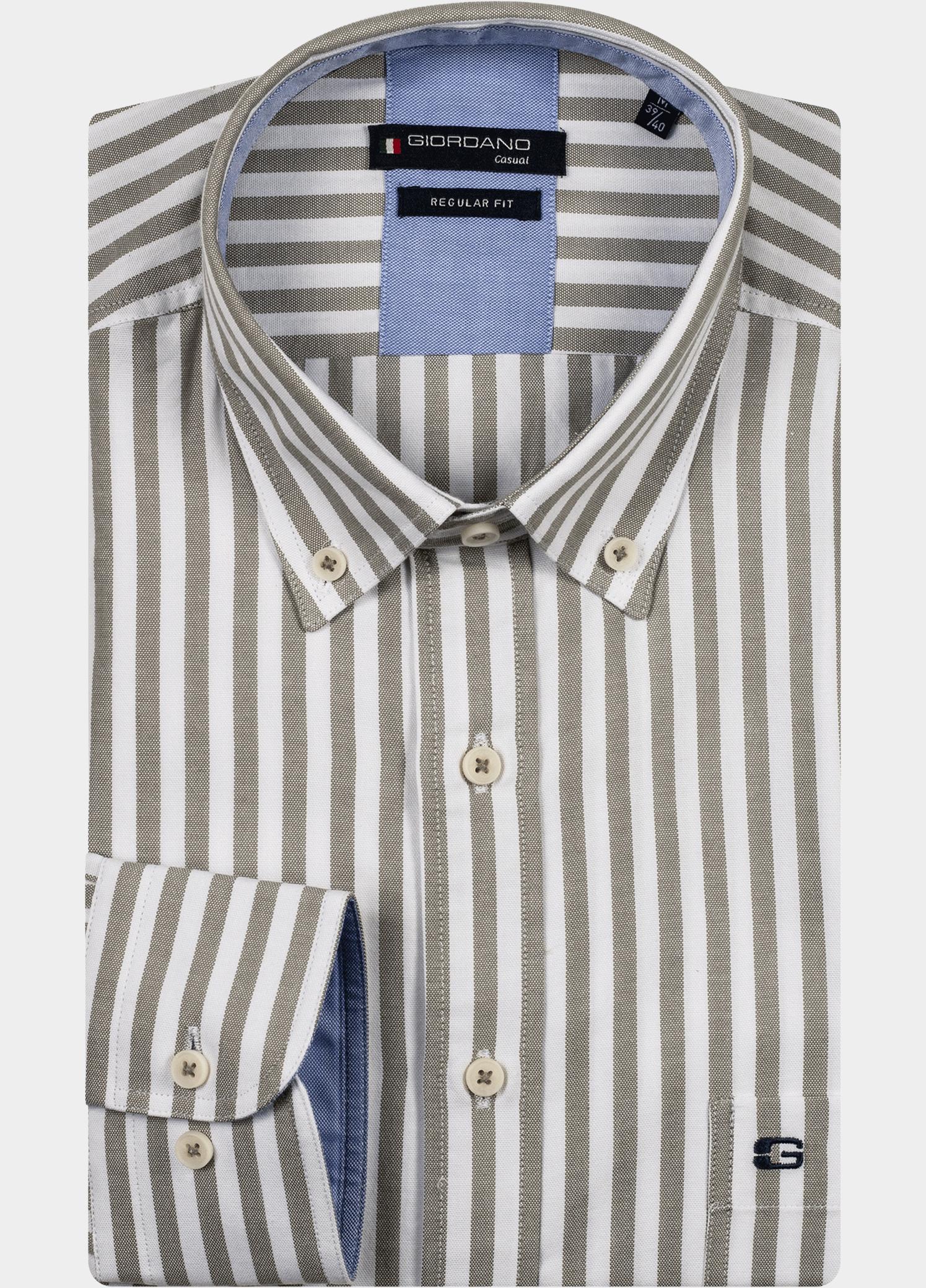 Giordano Overhemd heren Groen Ivy Long sleeve button down o 517130/71