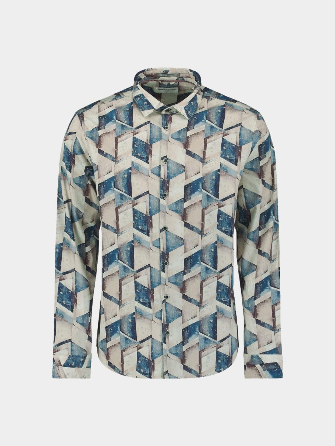 No Excess Casual hemd lange mouw Multi  29400938/078