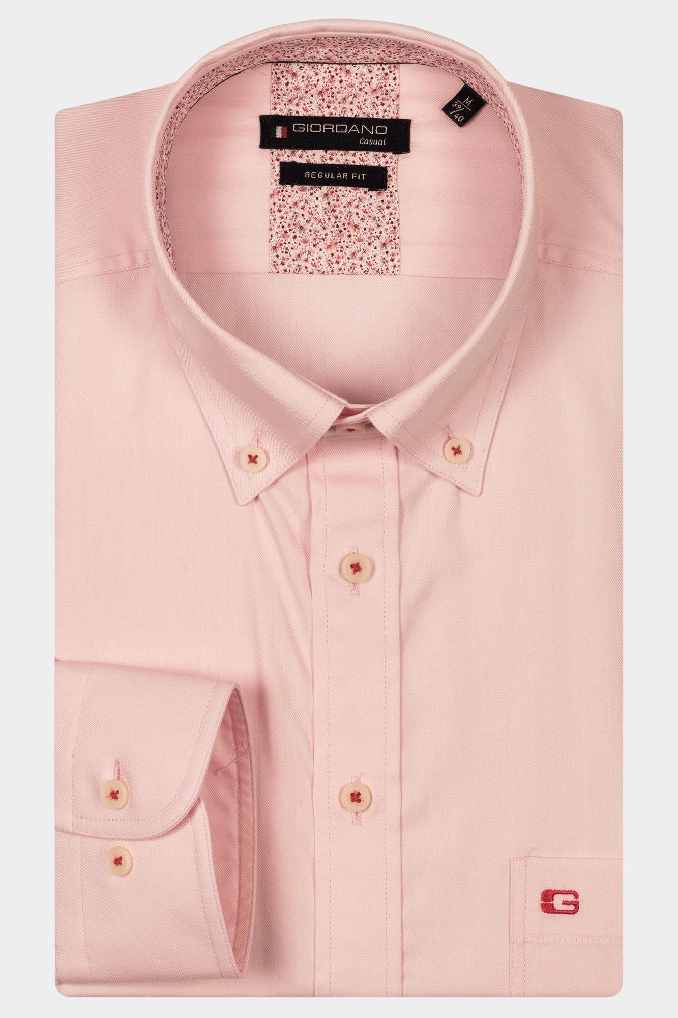 Giordano Casual hemd lange mouw Roze Ivy long sleeve button down w 517008/50