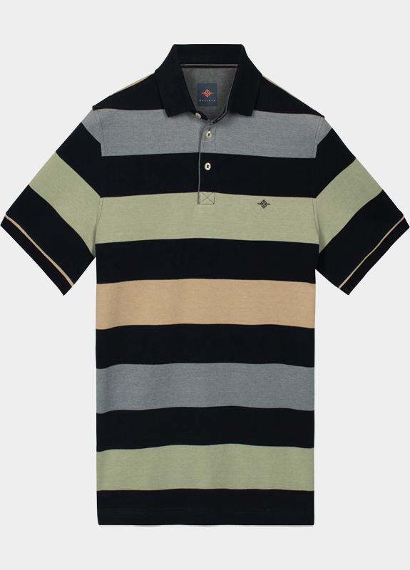 Baileys Polo heren Groen Poloshirt 2-tone Pique, y/d s 615200/72