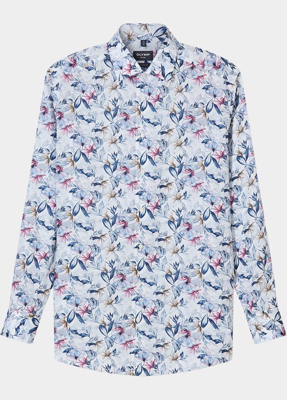 Olymp Zakelijk overhemd heren Blauw Luxor 123414/18