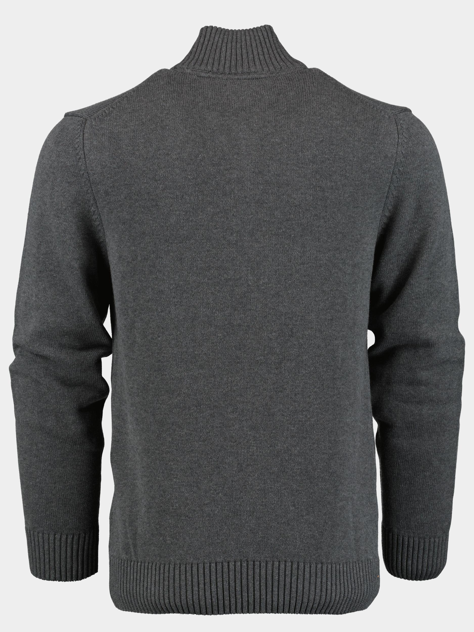 Gant Pullover Grijs Casual Cotton Halfzip 8030115/95