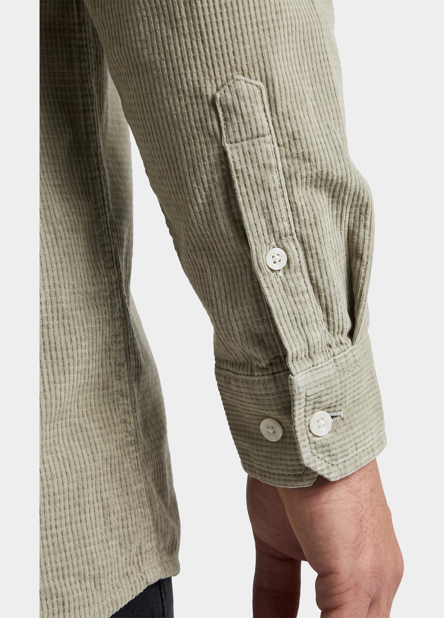 PME Legend Overhemd heren Beige Long sleeve shirt Dobby Cordu PSI2610208/6412