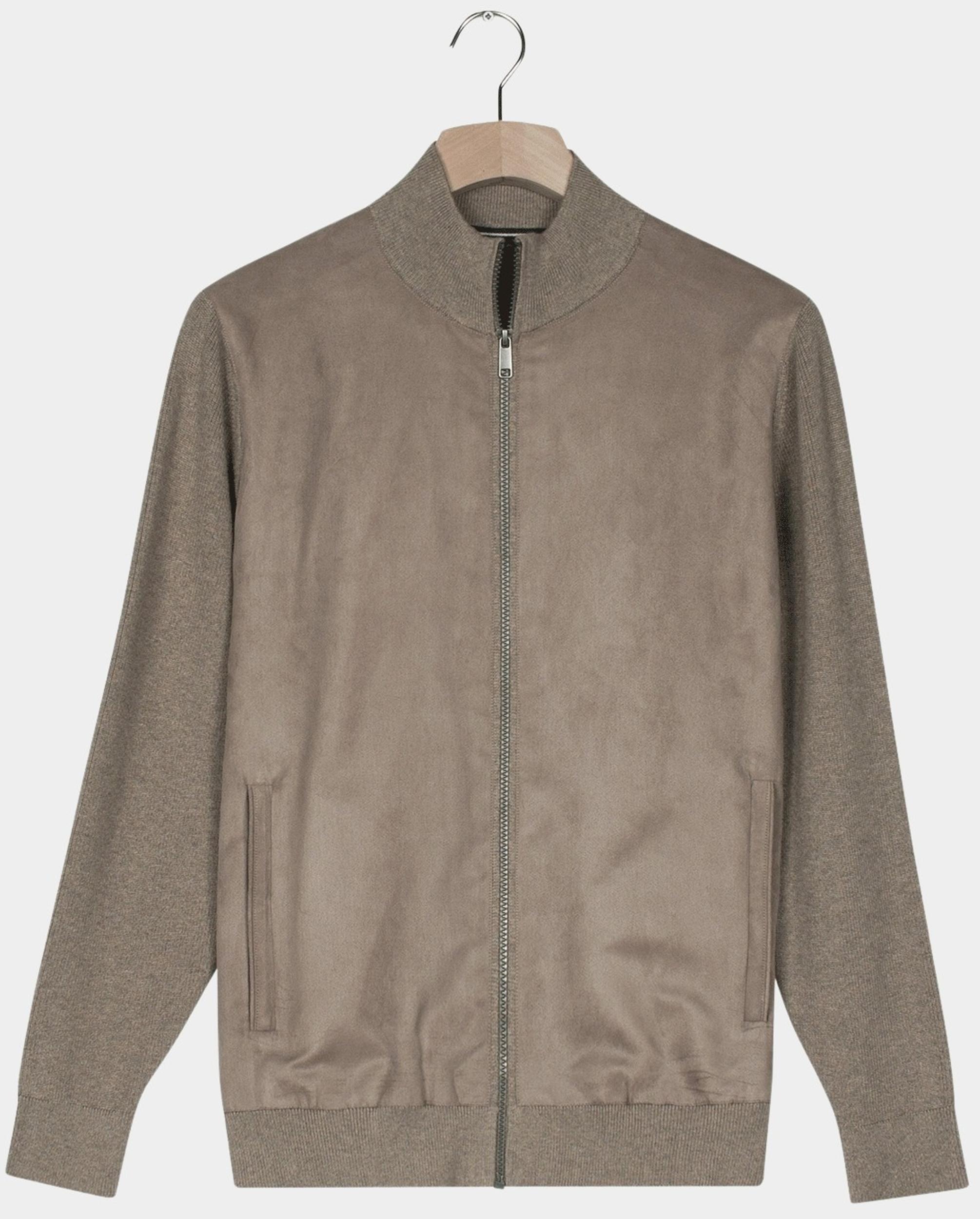 Baileys Vest Bruin Cardigan Zip  Front body sing 522087/865