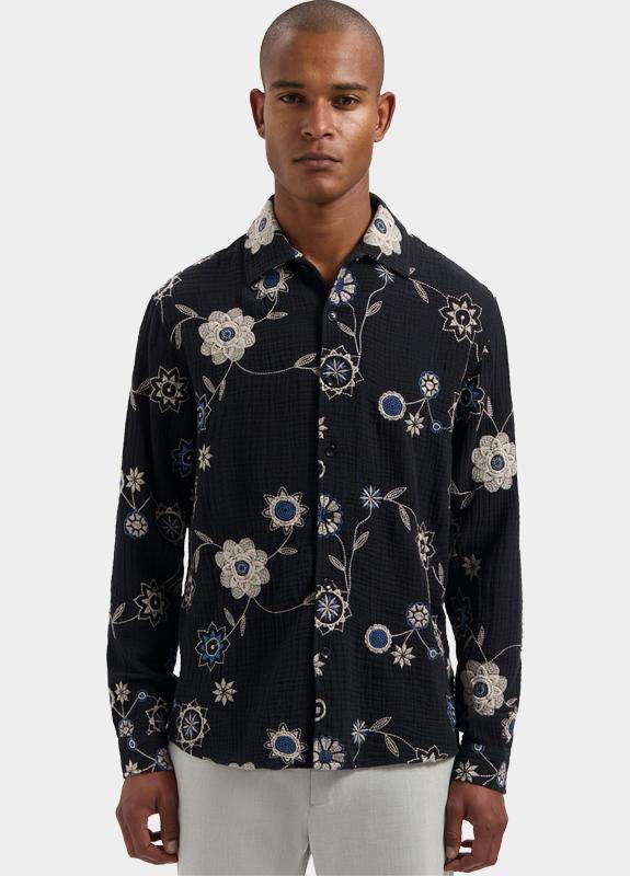 Dstrezzed Overhemd heren Zwart DS_Aaron Shirt 303990/999