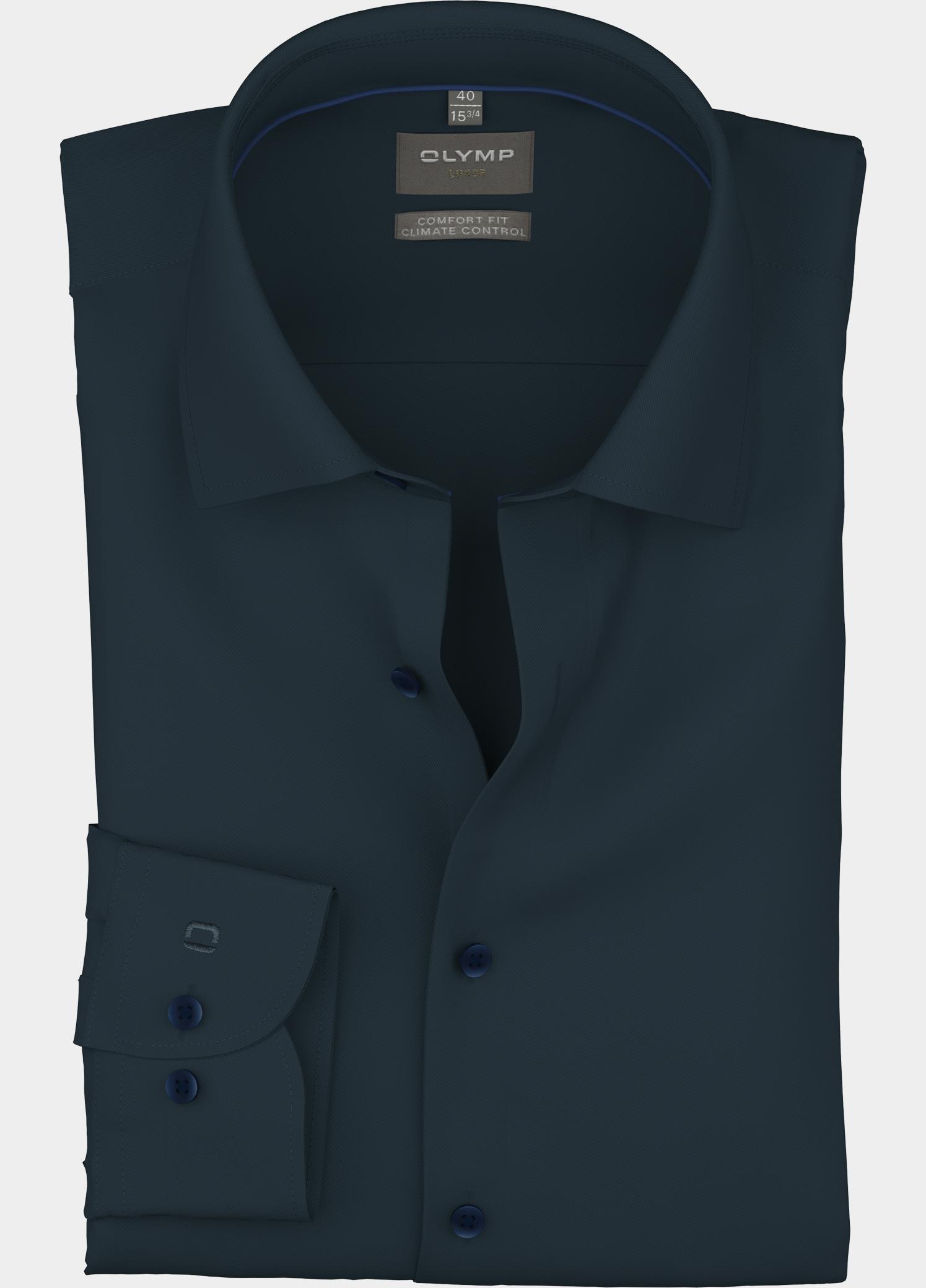 Olymp Zakelijk overhemd heren Blauw Luxor 24/Seven 103024/18