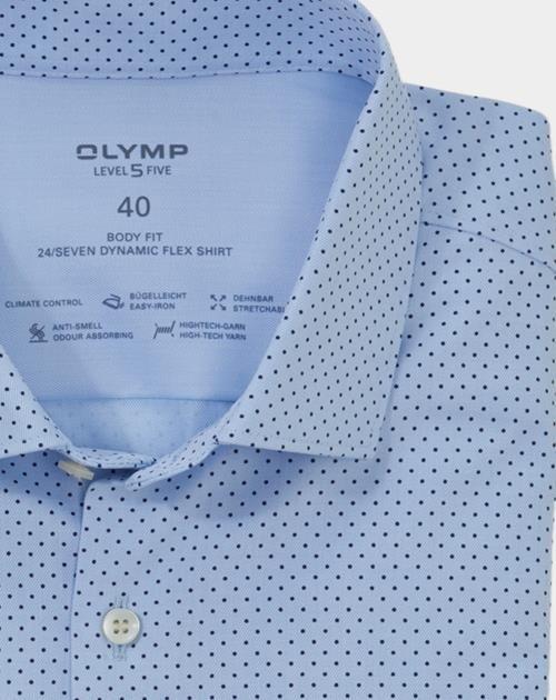 Olymp Business hemd lange mouw Blauw Level Five 074864/11