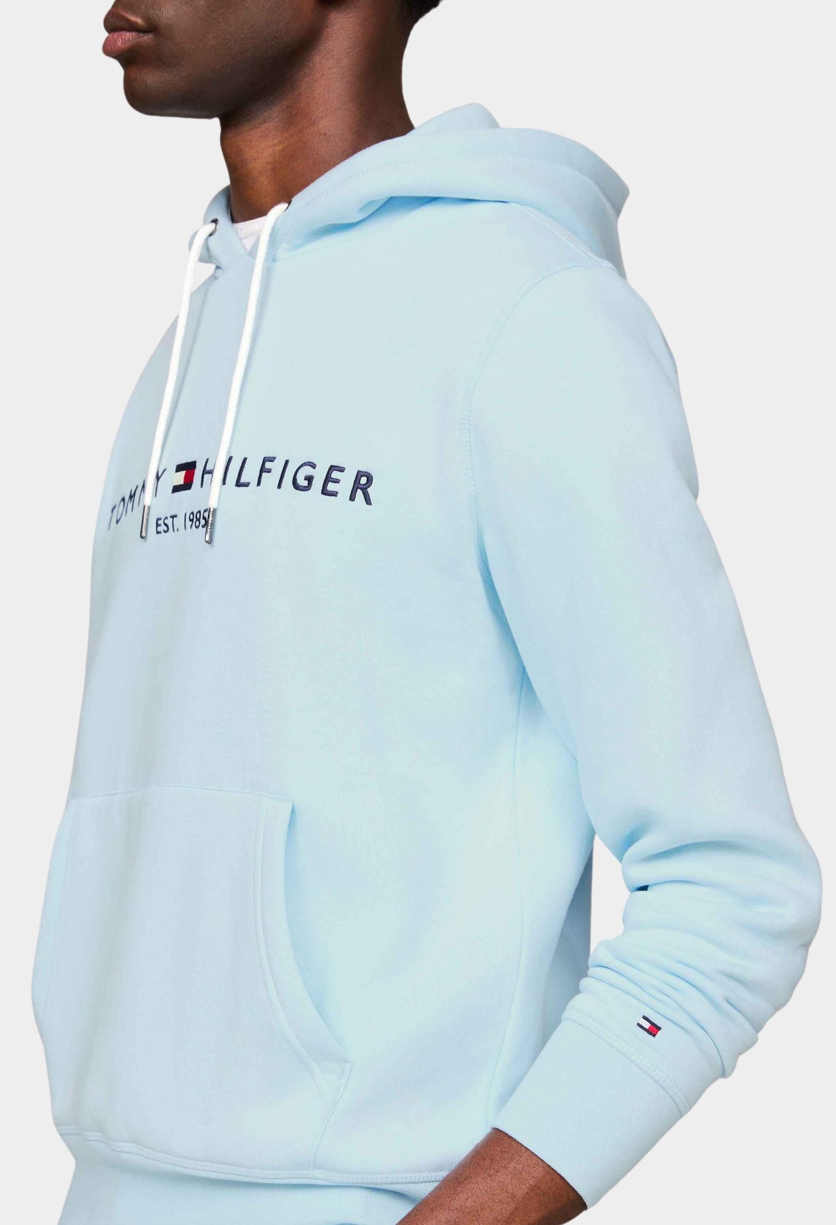 Tommy Hilfiger Sweater Blauw Tommy Logo Hoody MW0MW11599/CYR