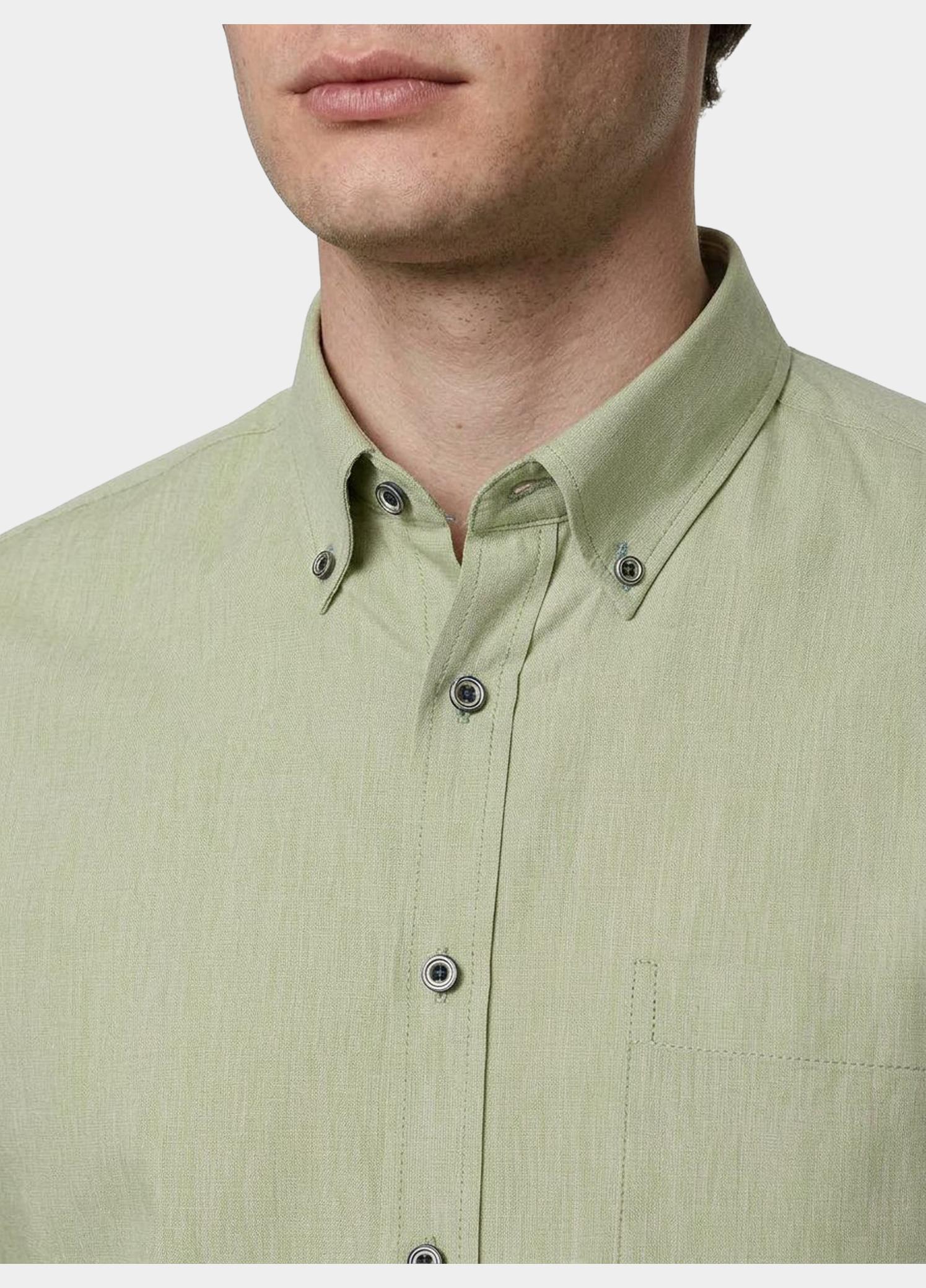 Casamoda Casual hemd korte mouw Groen B.D. Casual Fit 1/2Arm_ 126131341/301