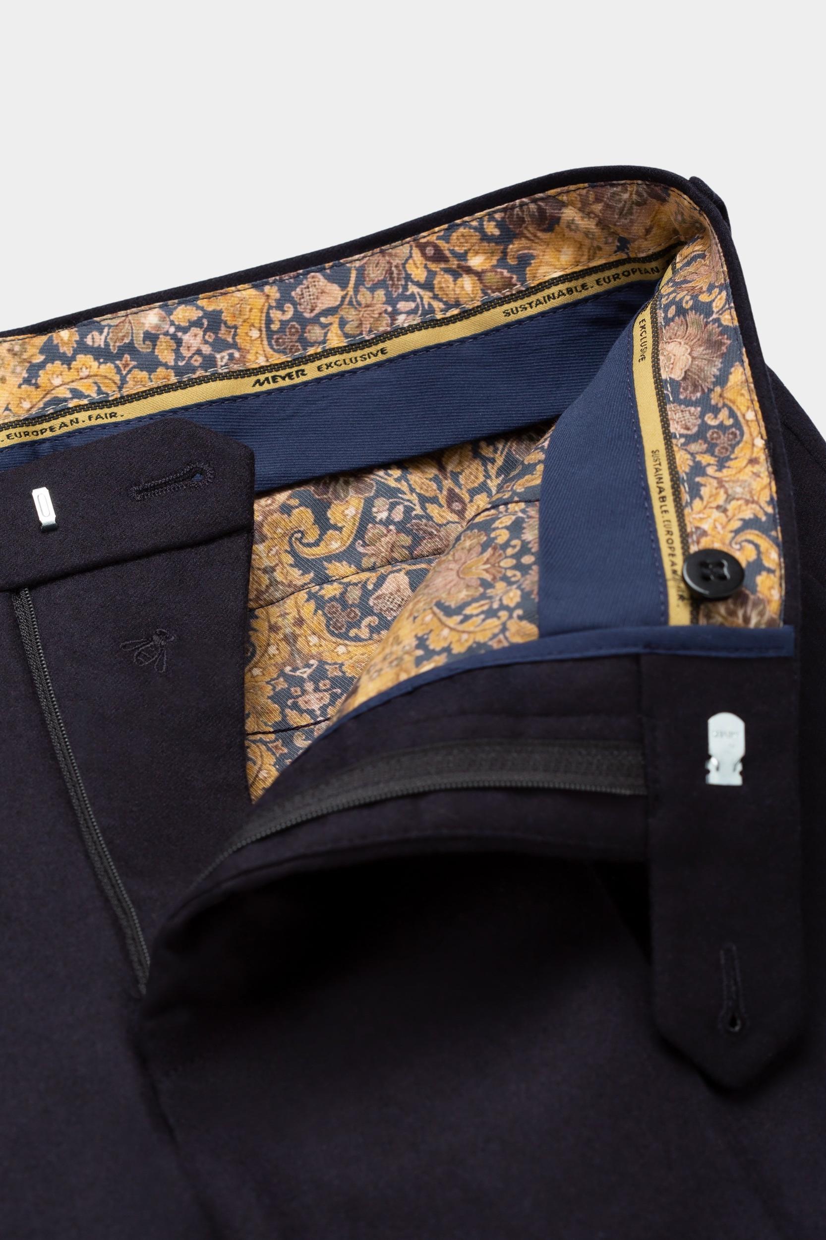 Meyer Wollen Pantalon Blauw BONN Art.2-8901 1022890100/19