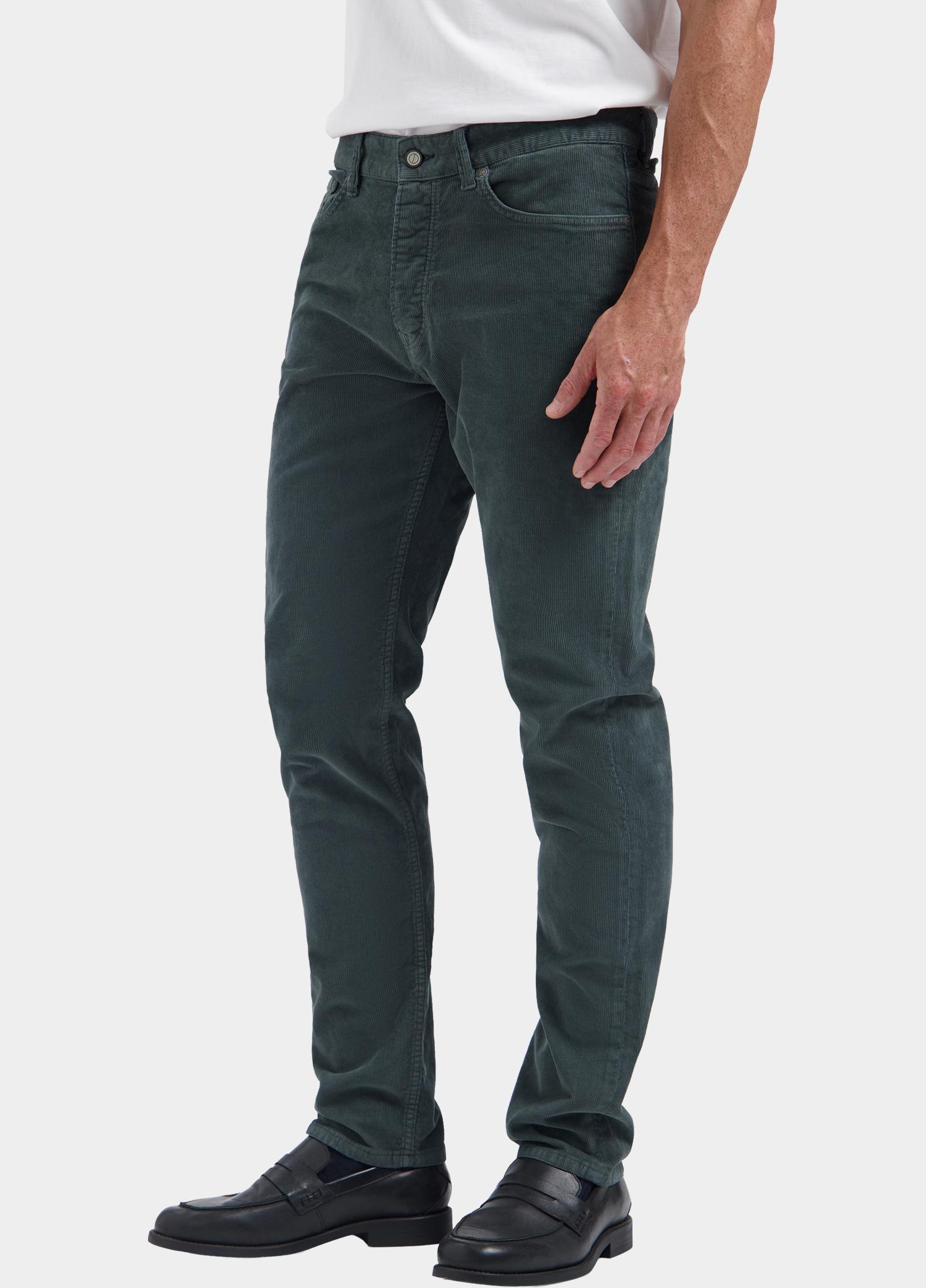 Dstrezzed Katoenen 5-Pocket Groen Marlon 5 pocket Ribcord 502044/569
